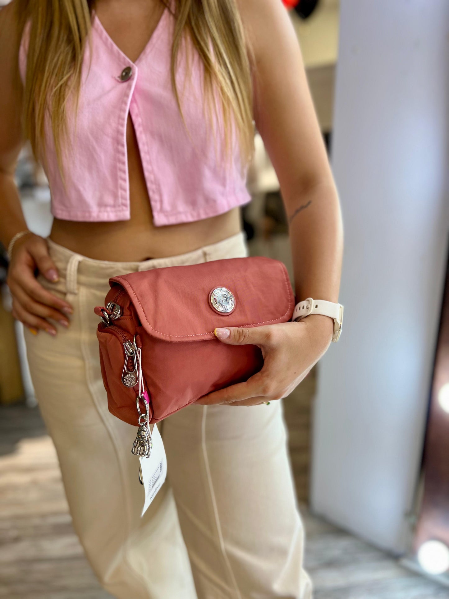 Bolso Manos Libres Coral