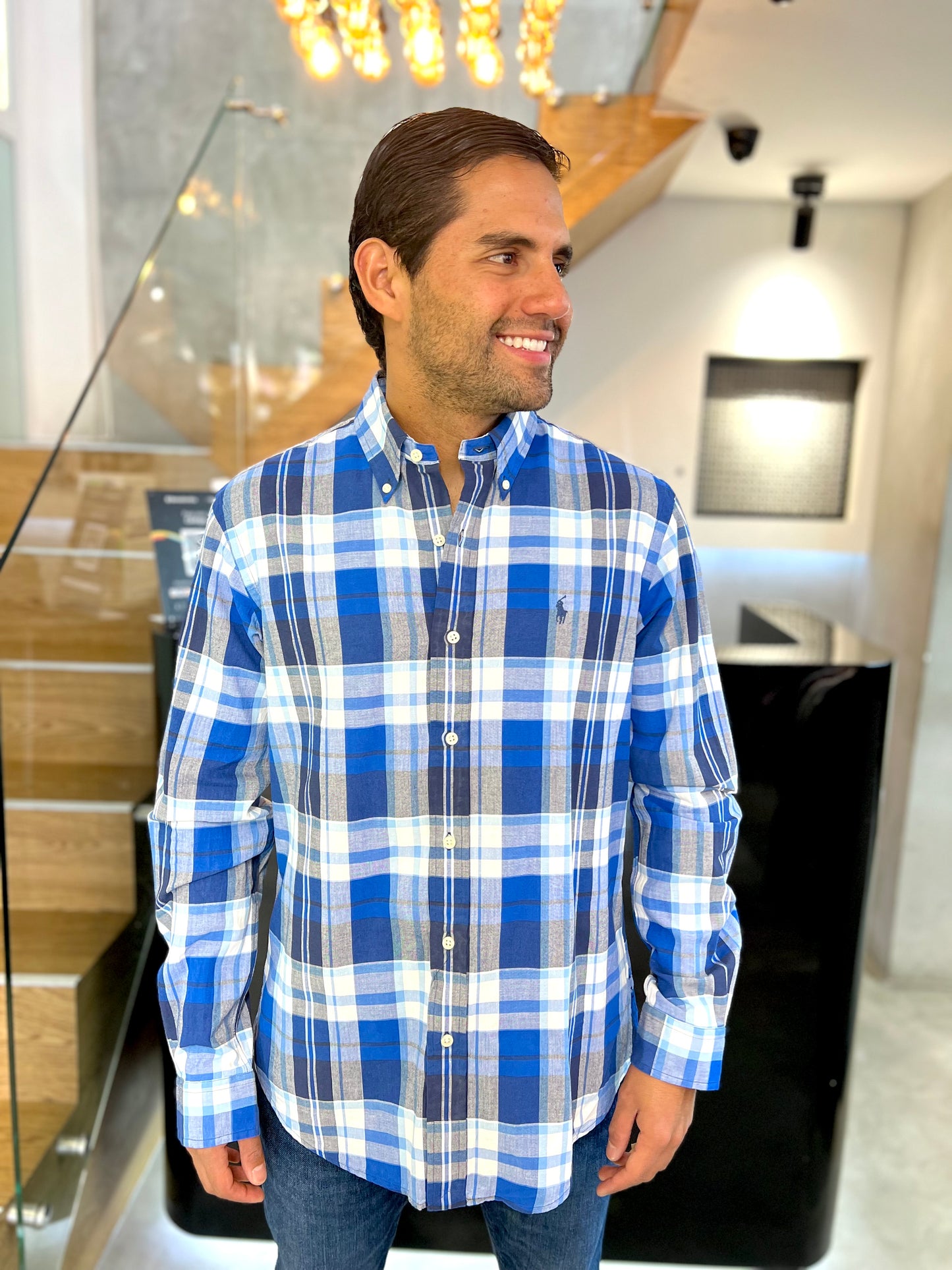 Camisa Polo R.L hombre Algodón