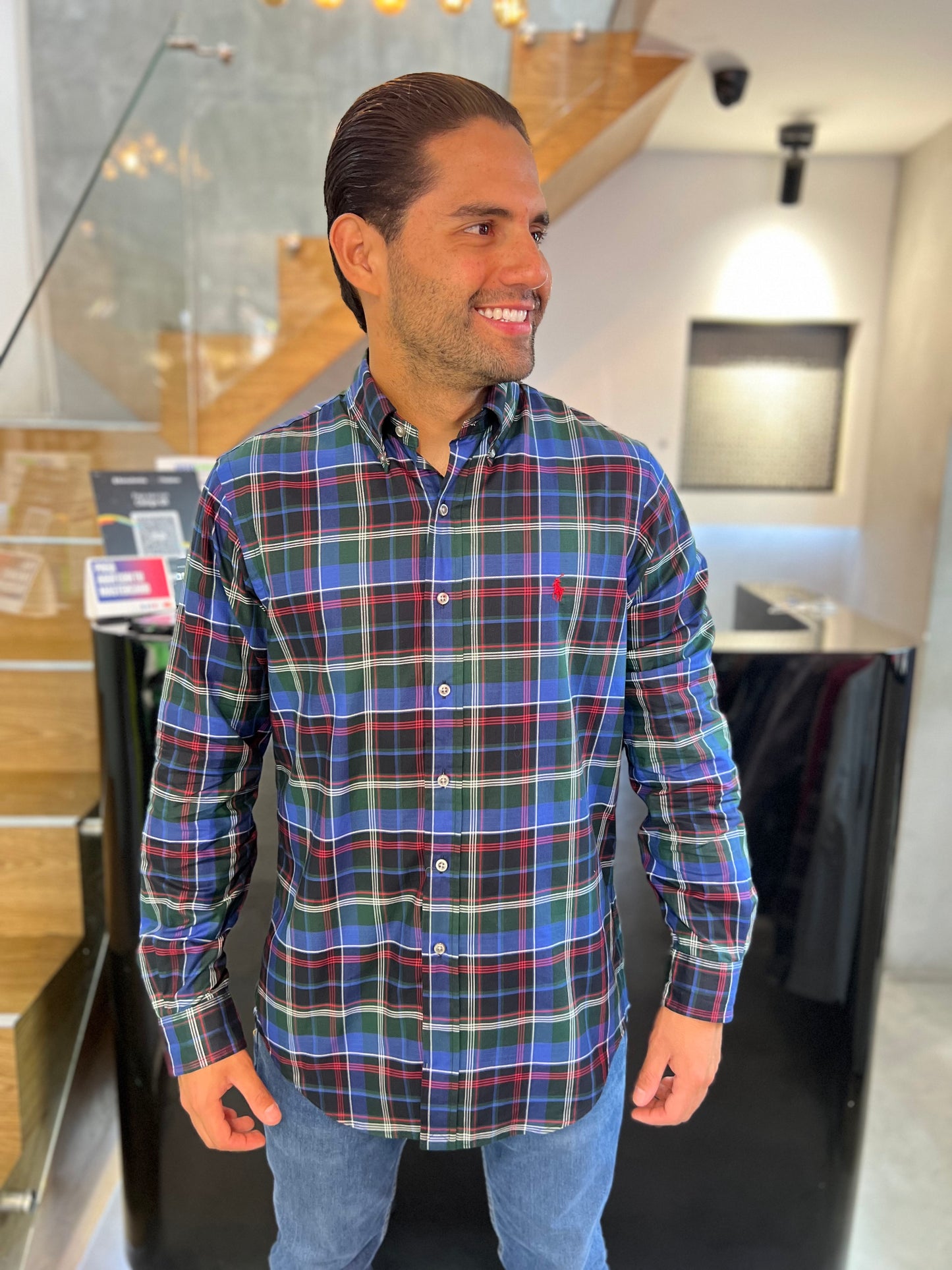 Camisa Polo R.L hombre Algodón