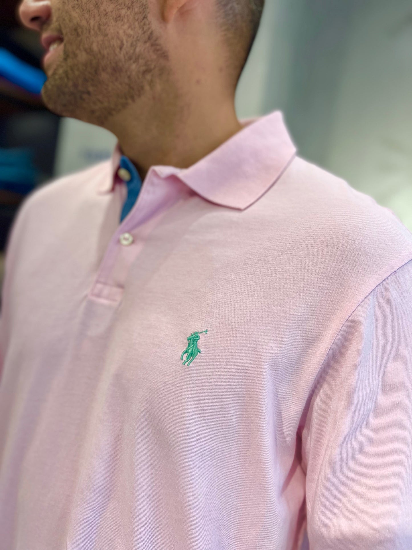Polo R.L hombre Rosado