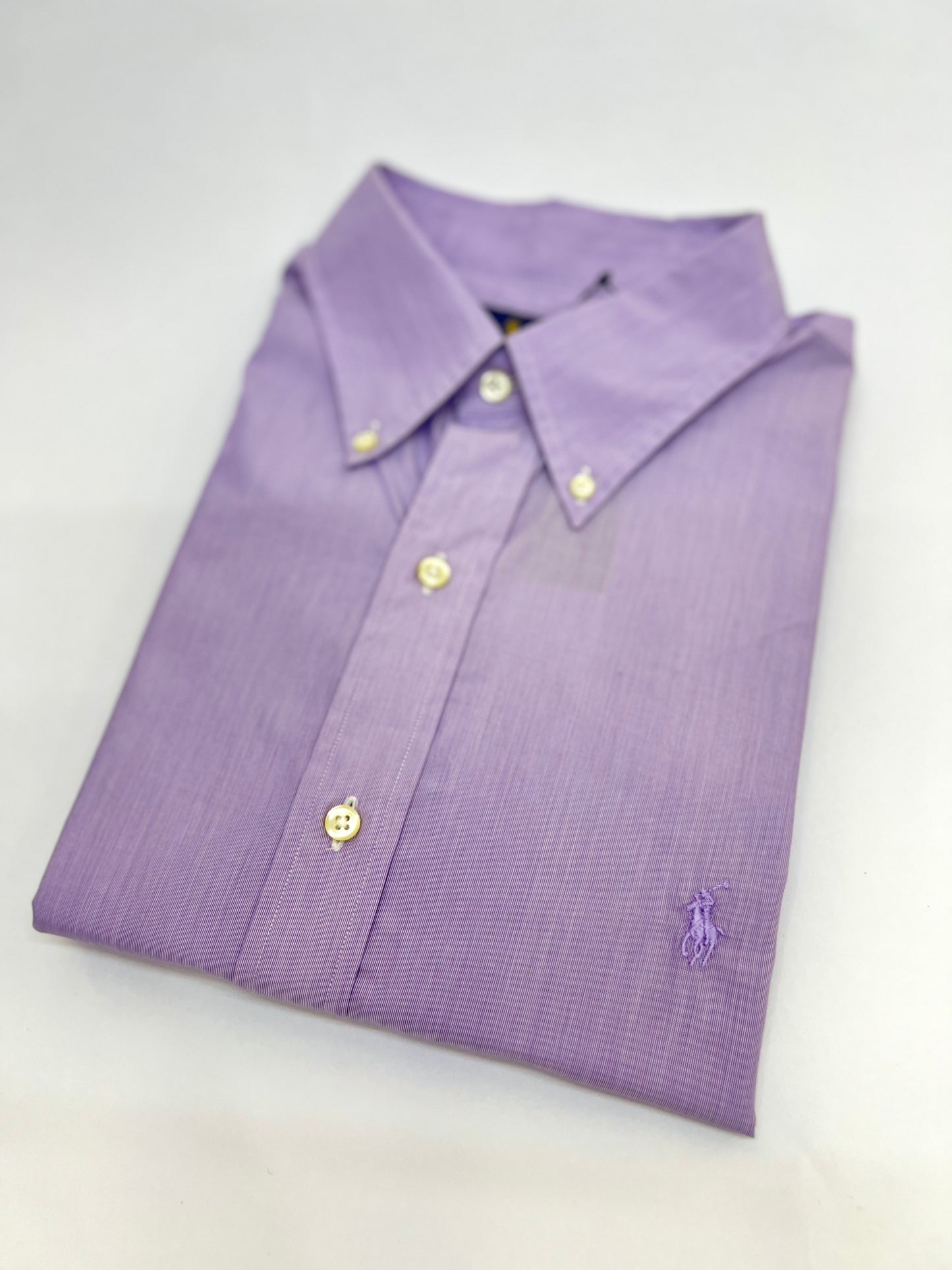 Camisa Polo R.L hombre Lila Algodón