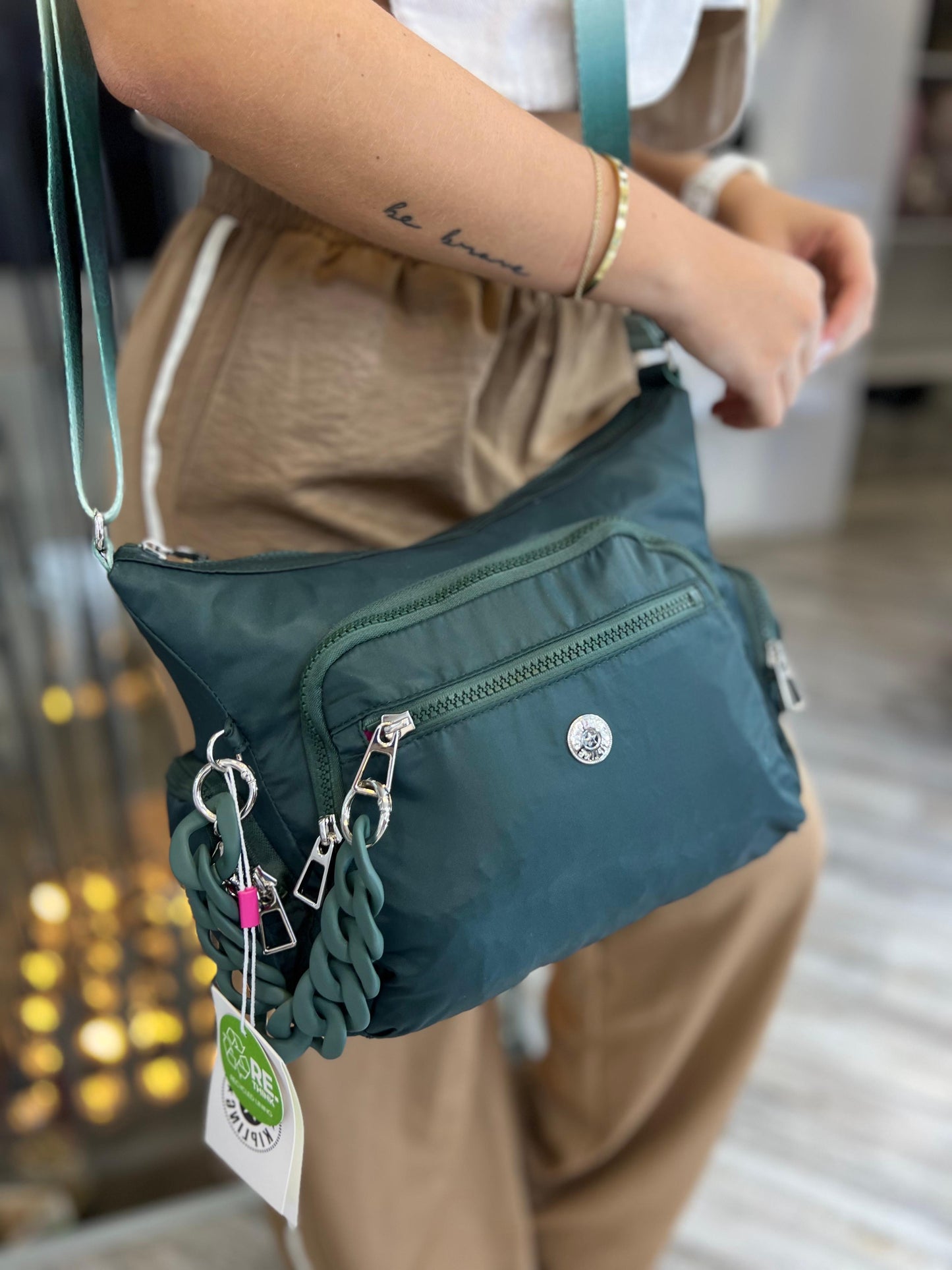 Bolso de Mano Verde