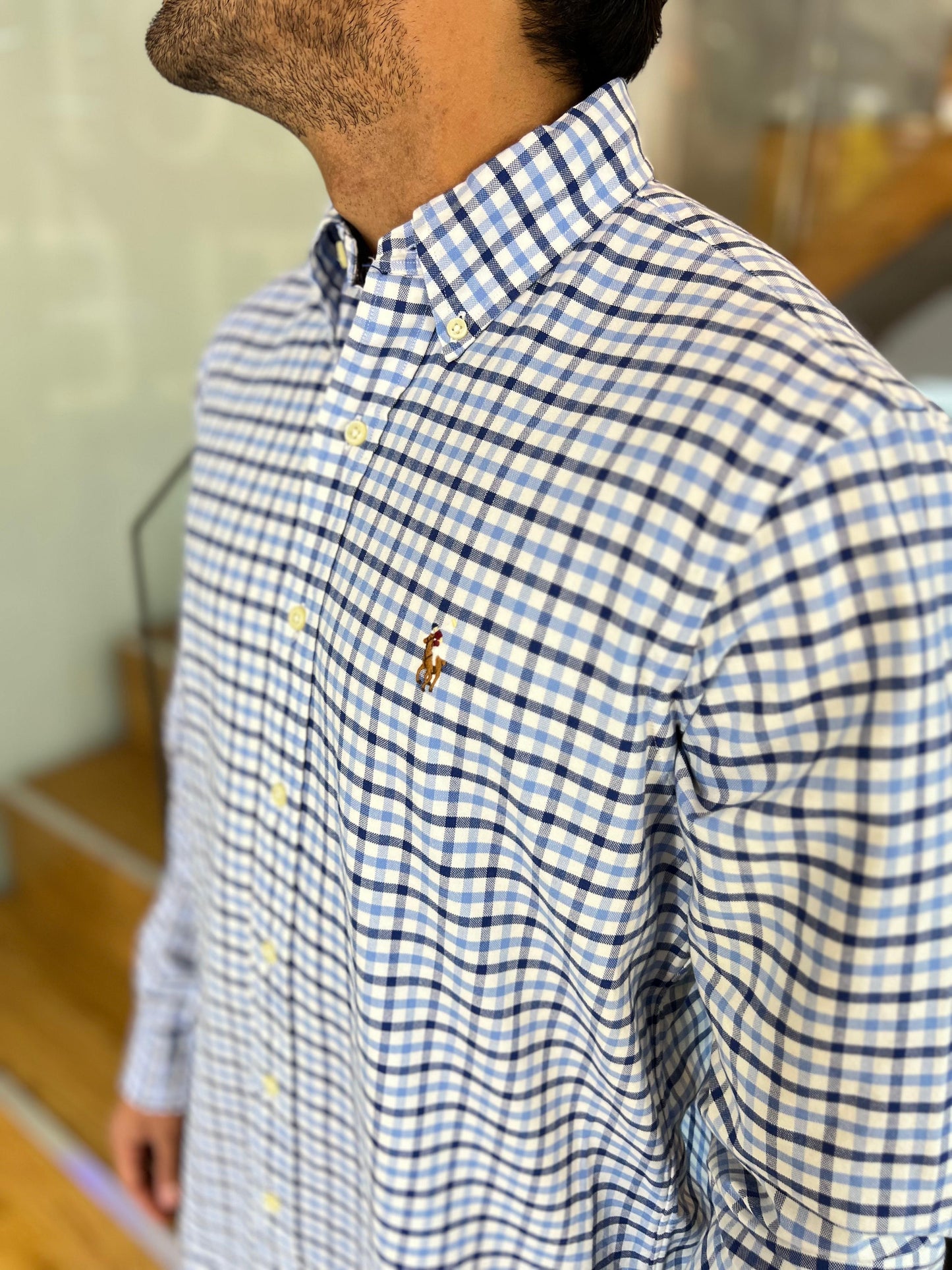 Camisa Polo R.L hombre Oxford