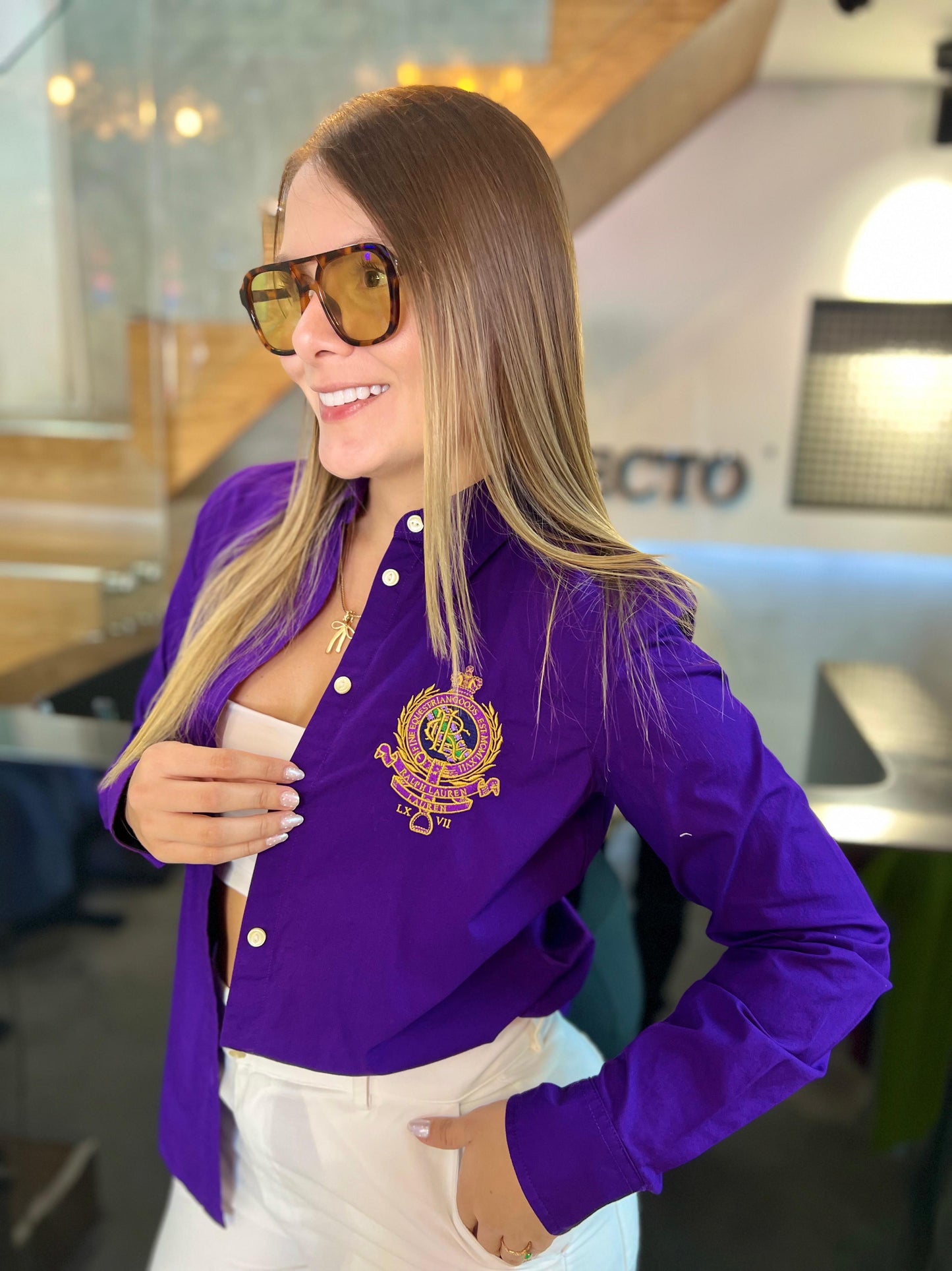 Camisa Polo R.L dama