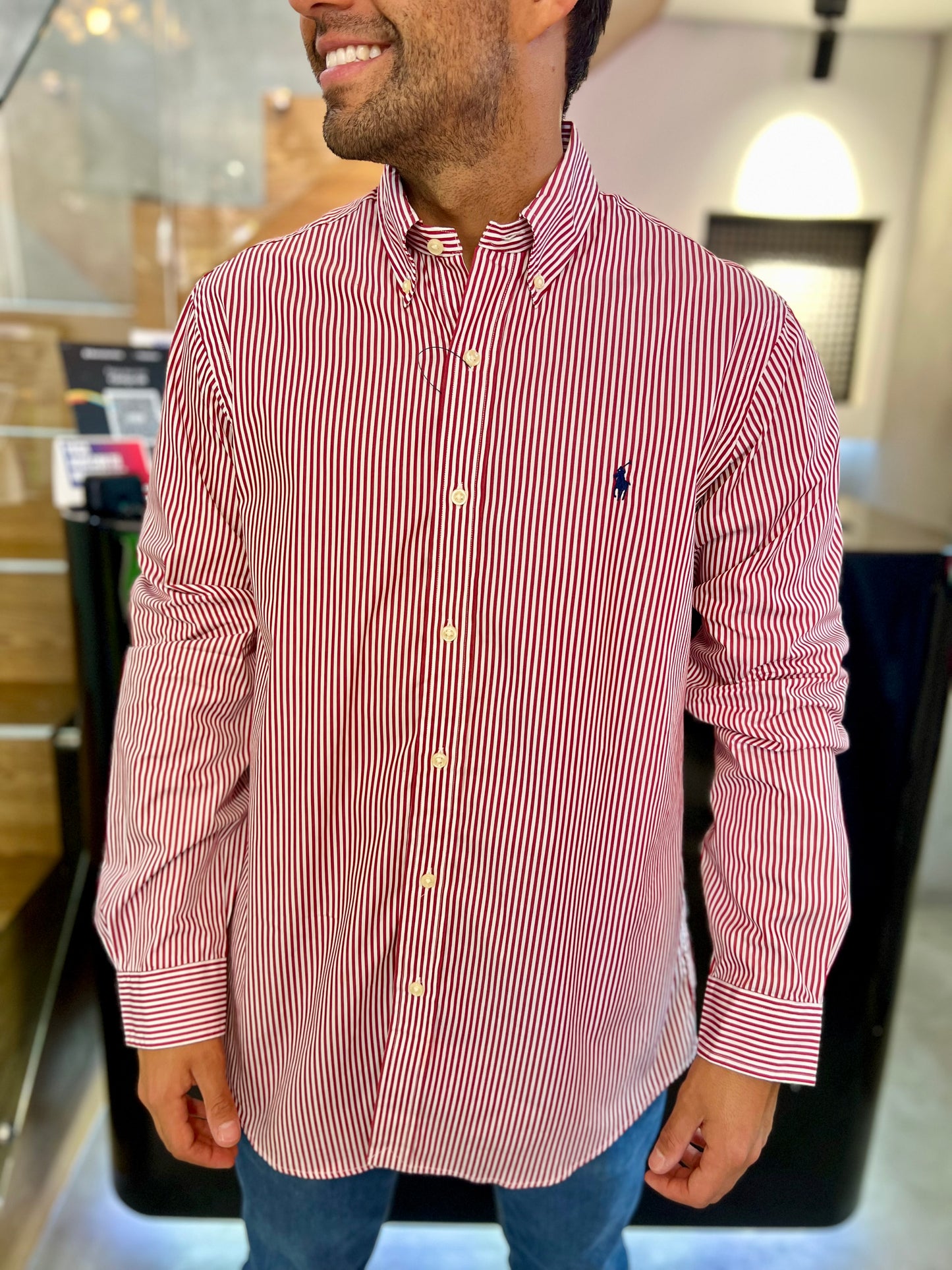 Camisa Polo R.L hombre Algodón