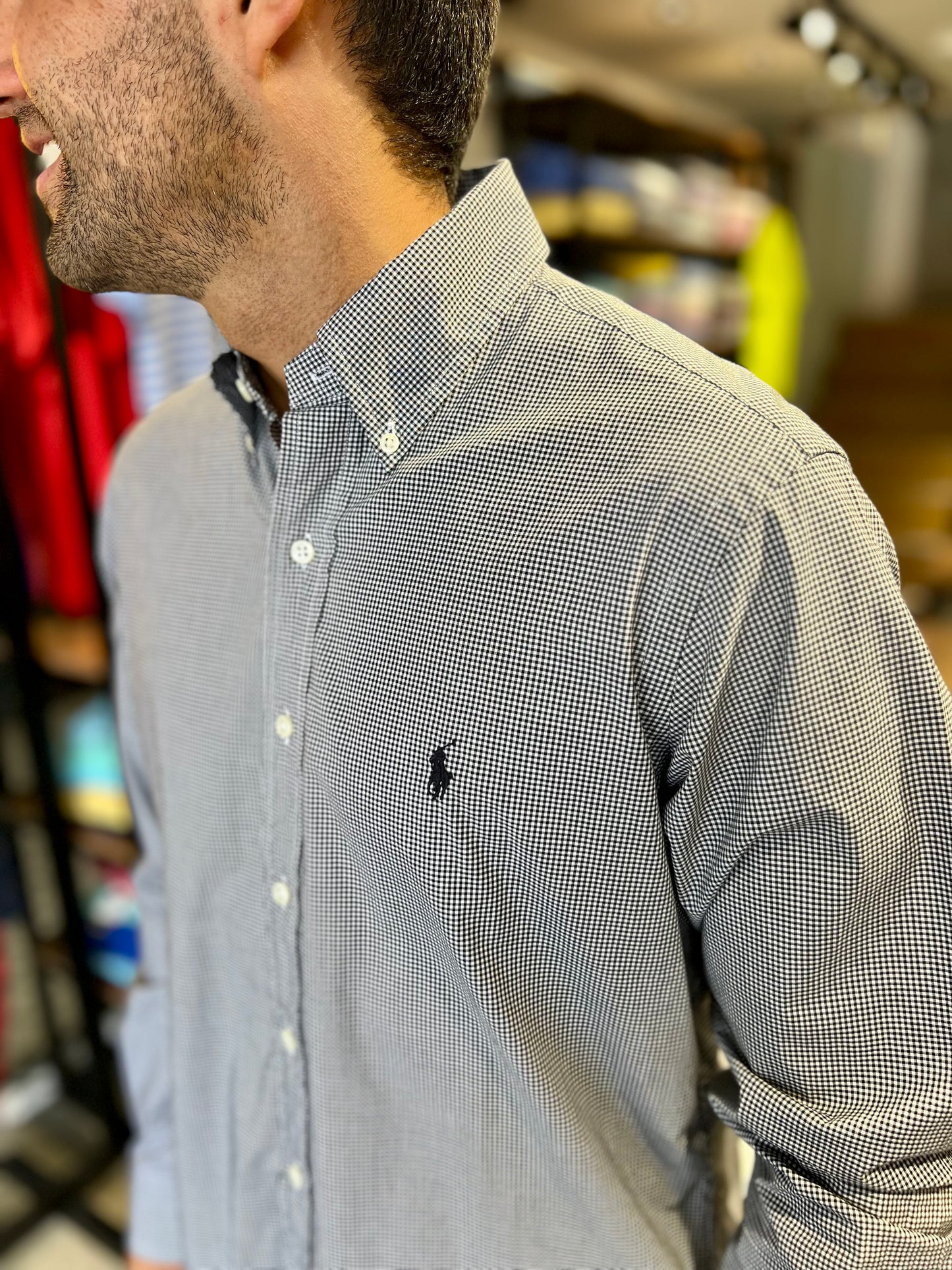 Camisa Polo R.L hombre Algodón