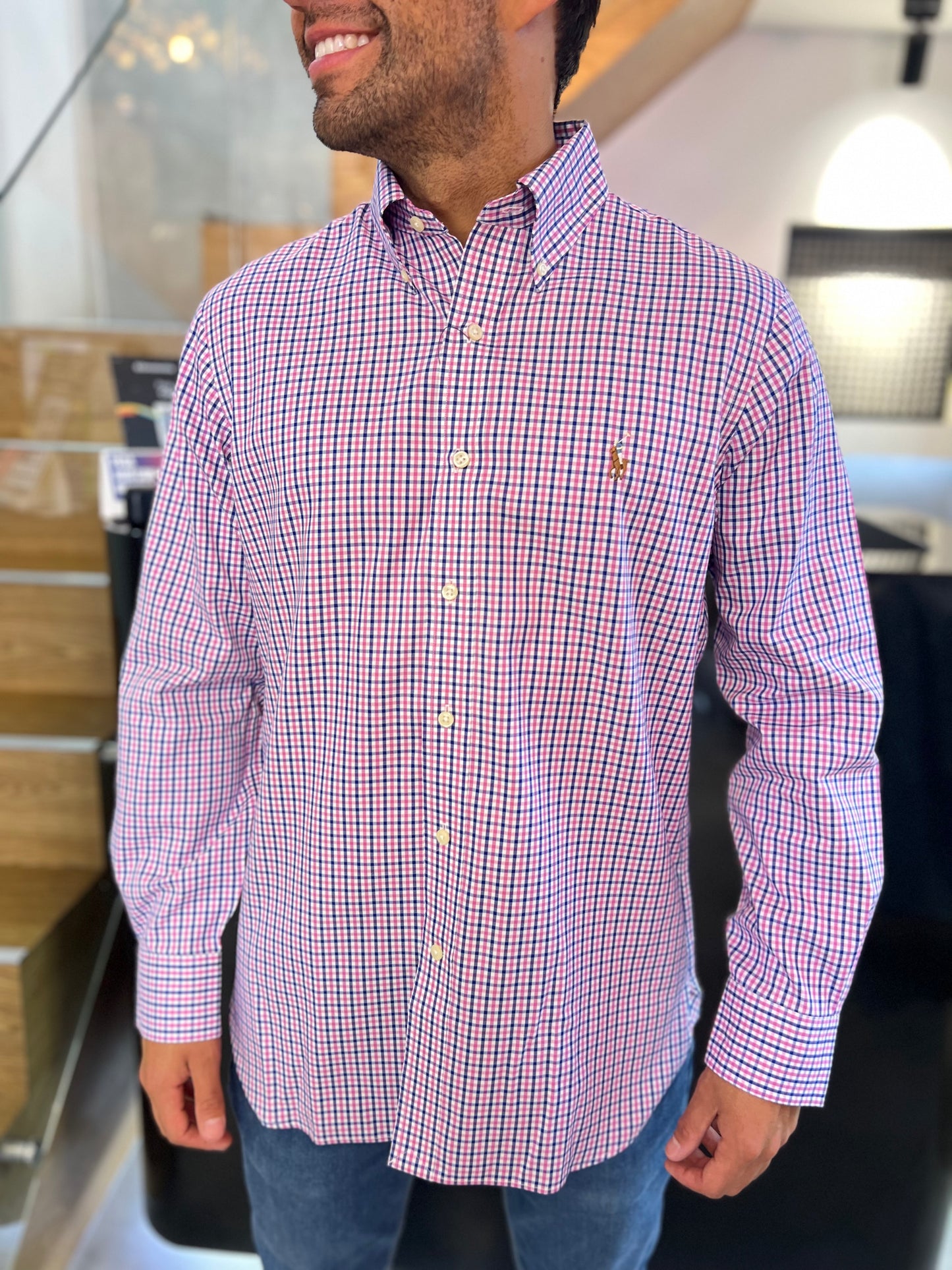 Camisa Polo R.L hombre Algodón
