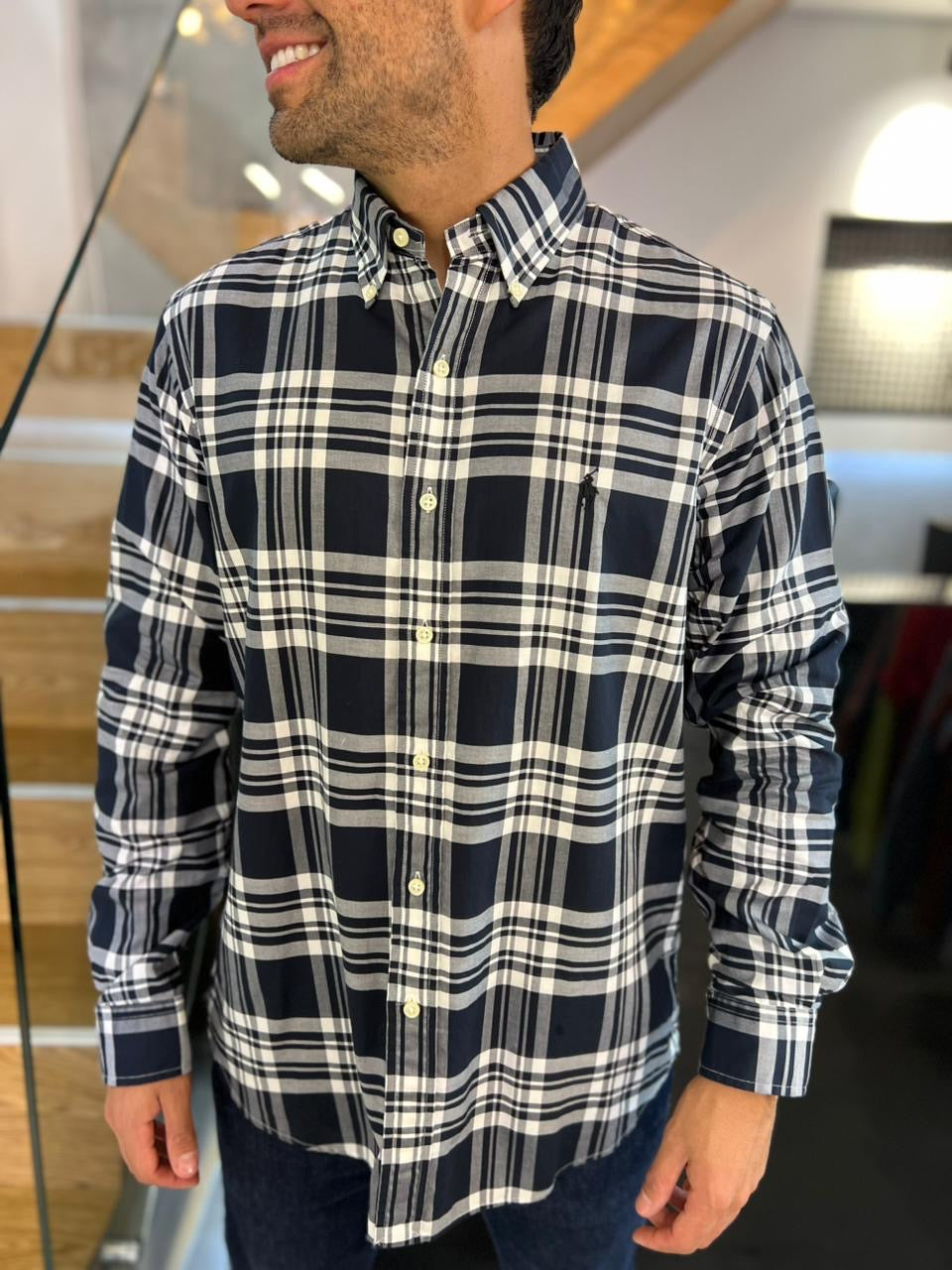 Camisa Polo R.L hombre Algodón