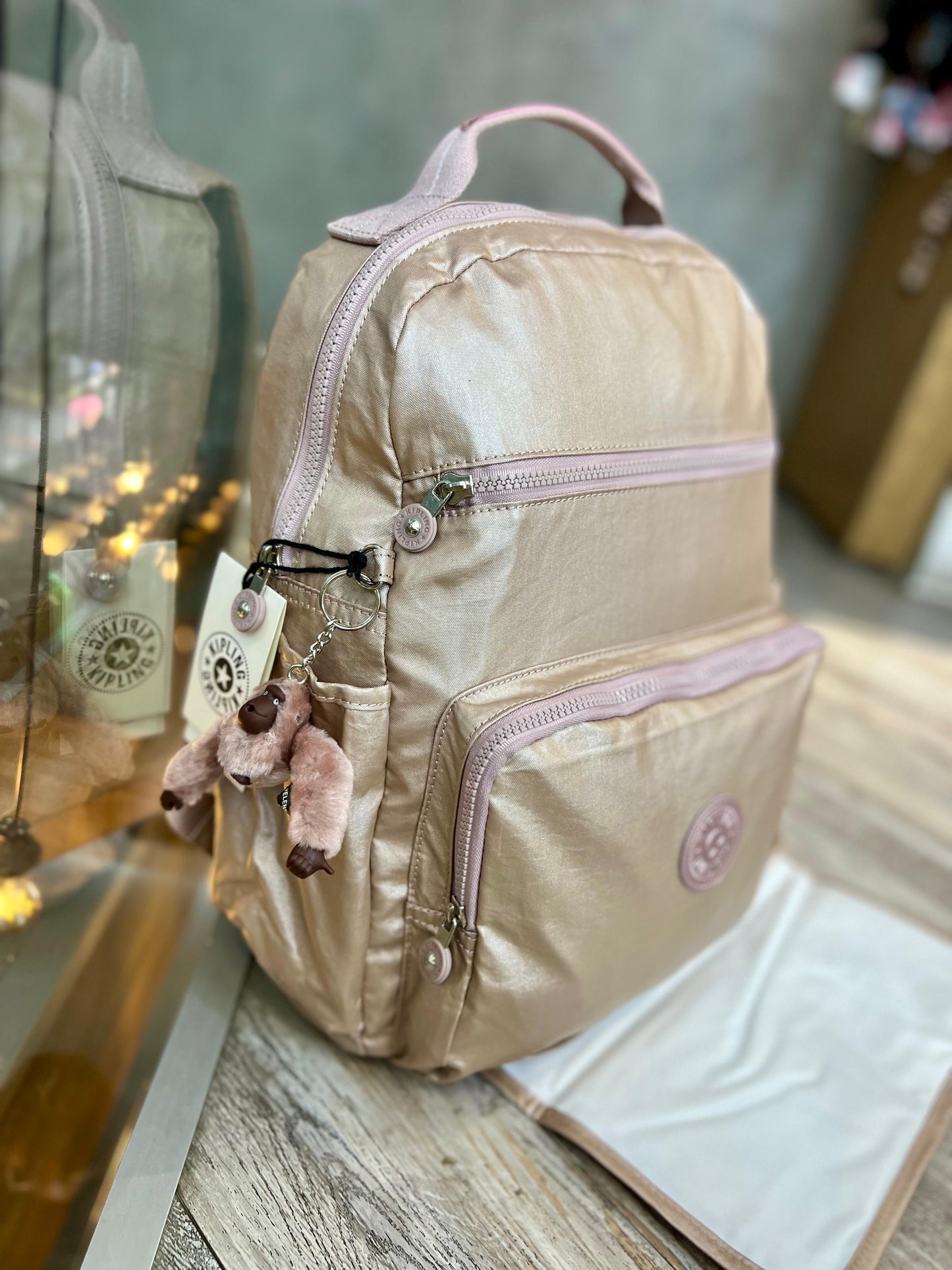 Pañalera Morral Oro Rosa