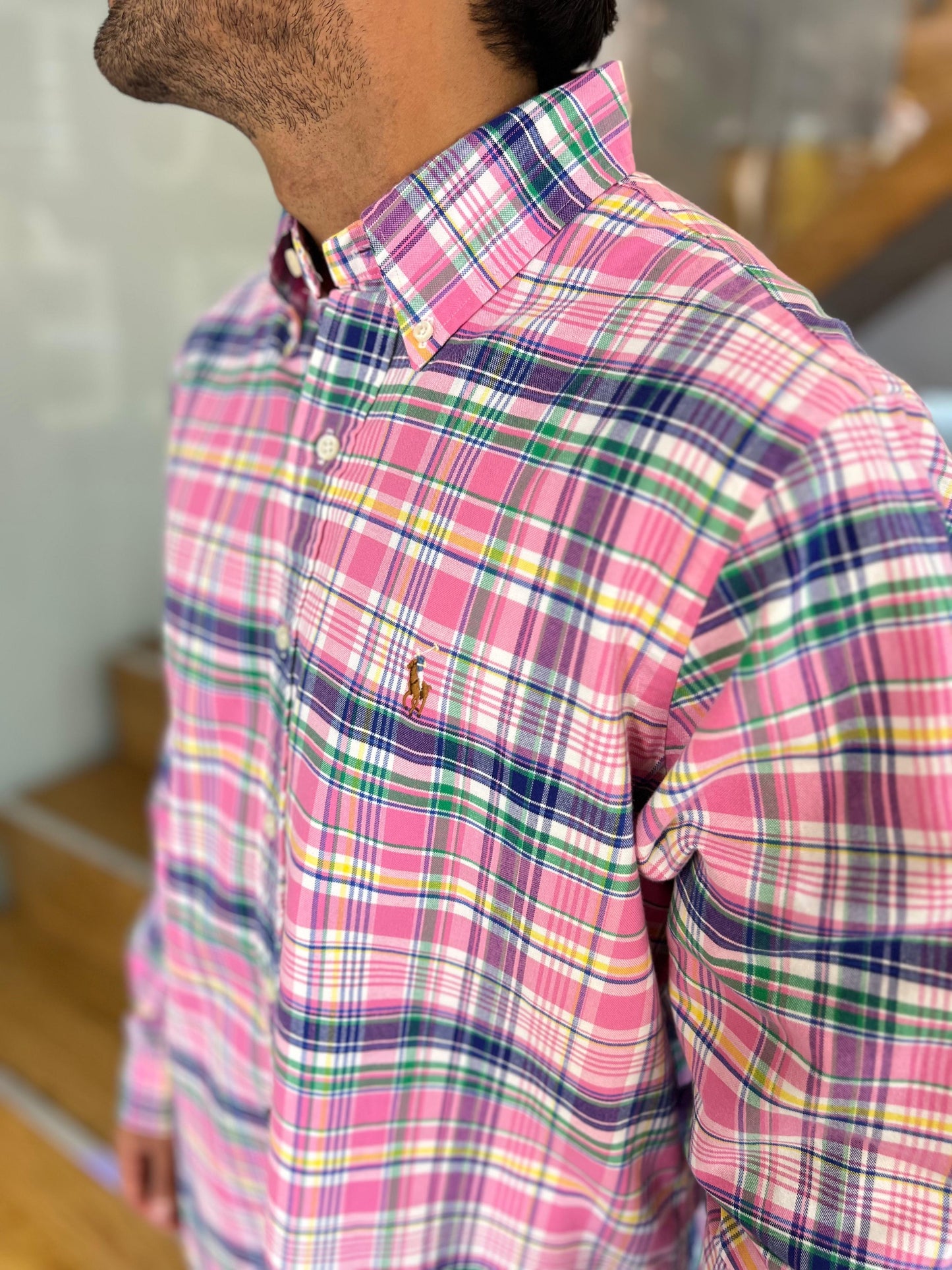 Camisa Polo R.L hombre Oxford