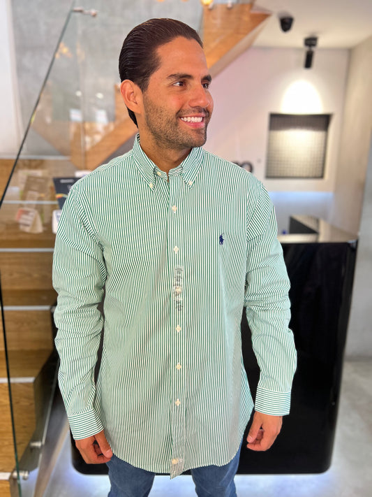 Camisa Polo R.L hombre Algodón Custom Fit