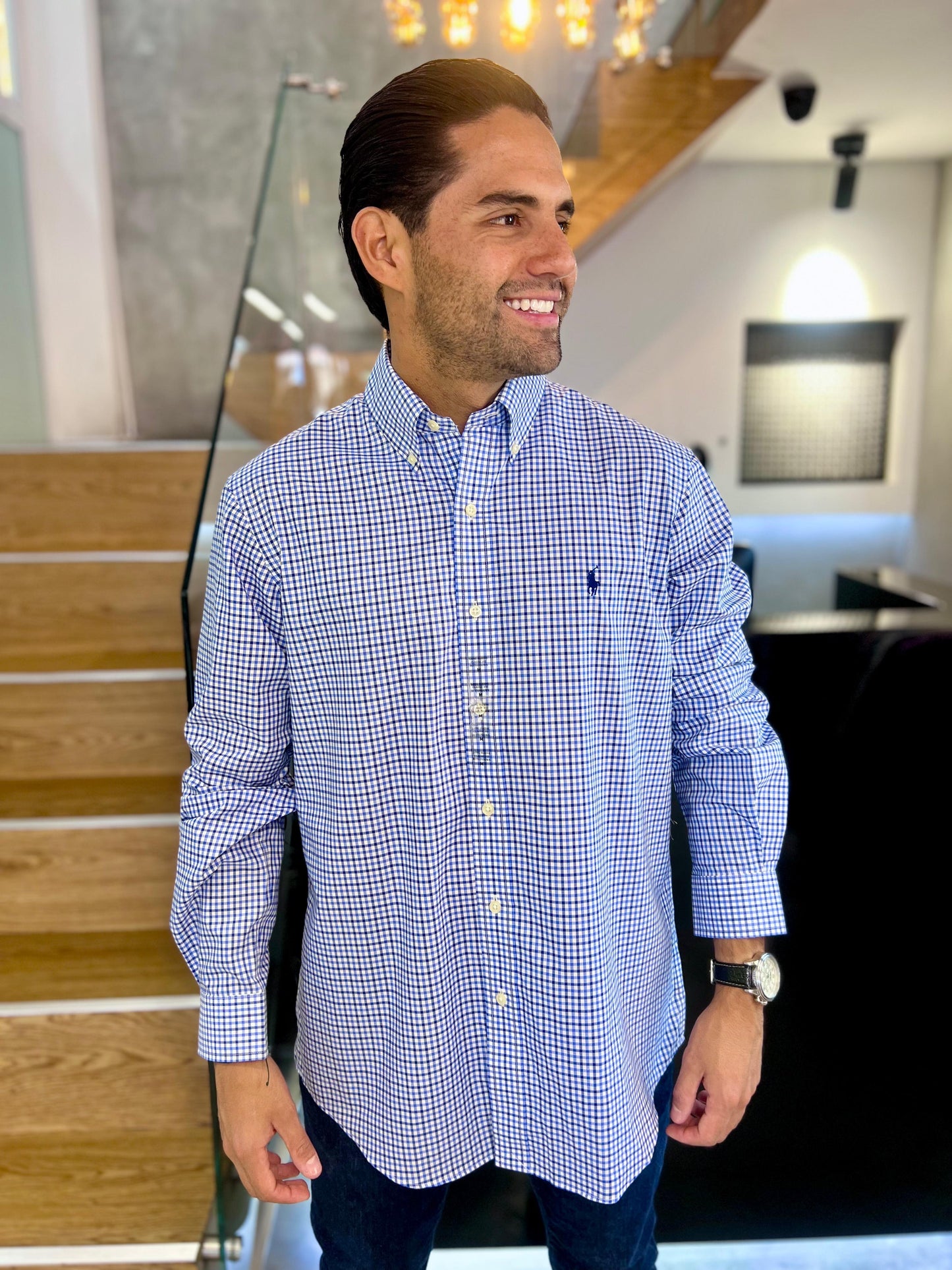 Camisa Polo R.L hombre Algodón