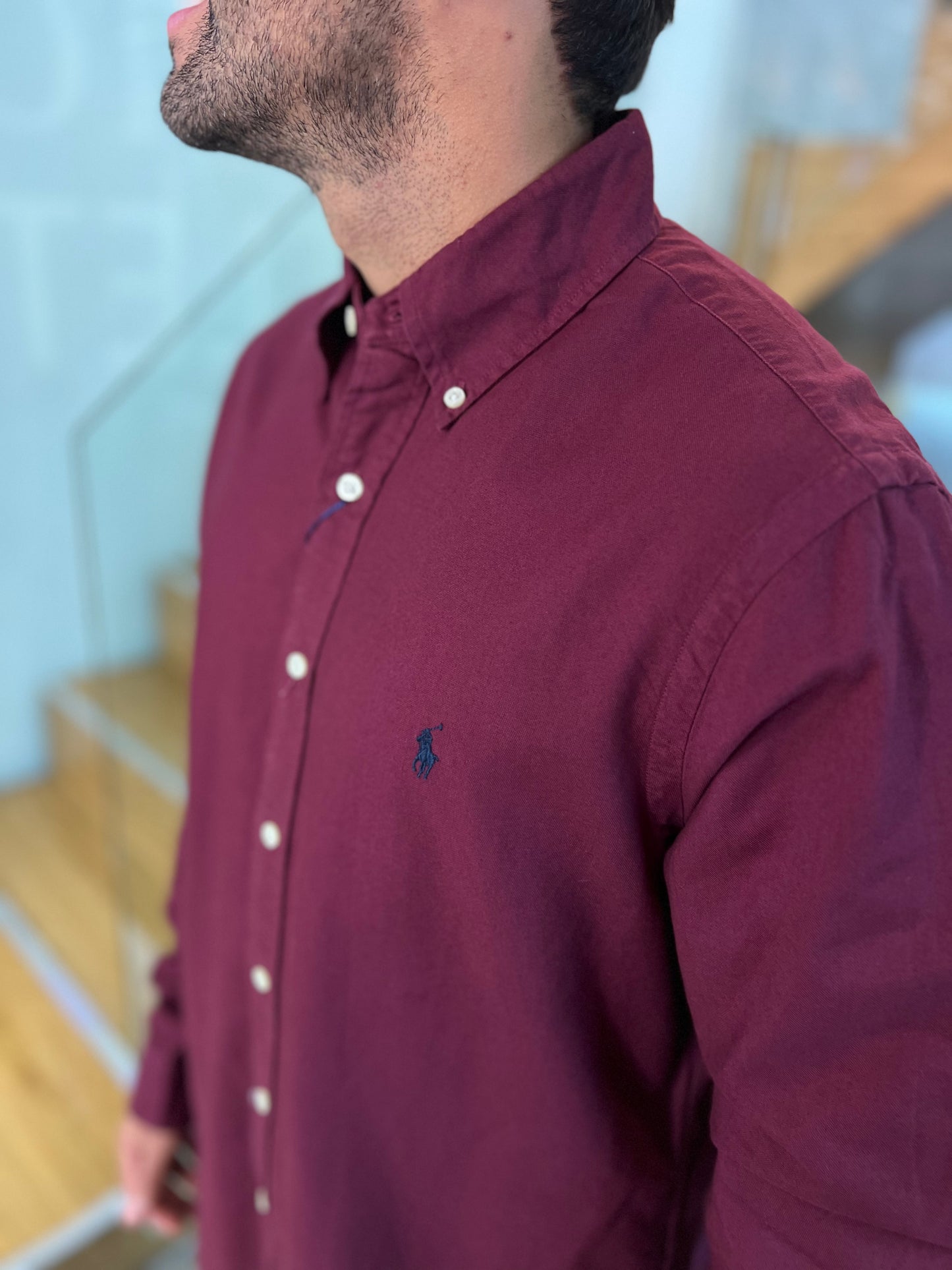 Camisa Polo R.L hombre Oxford