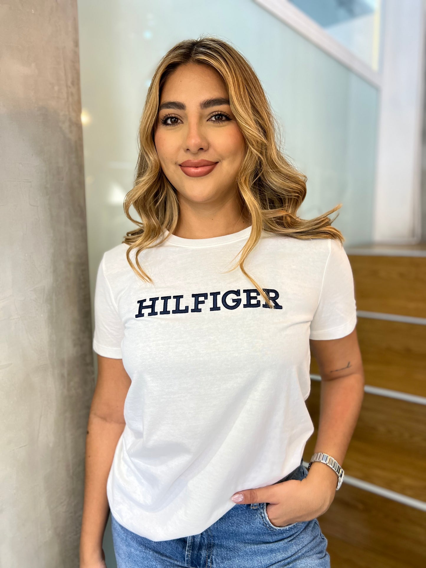 Camiseta Tommy Hilfiger Mujer Blanca