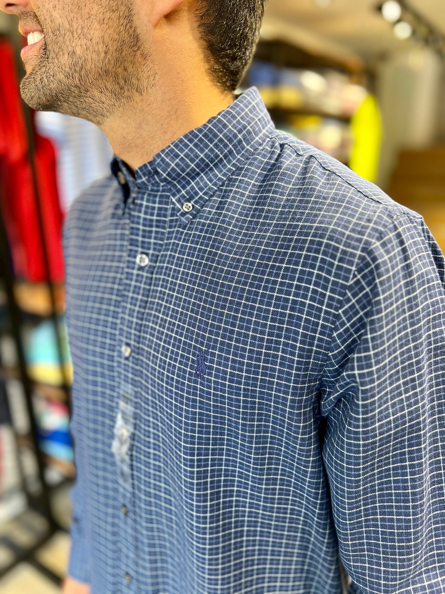 Camisa Polo R.L hombre Oxford