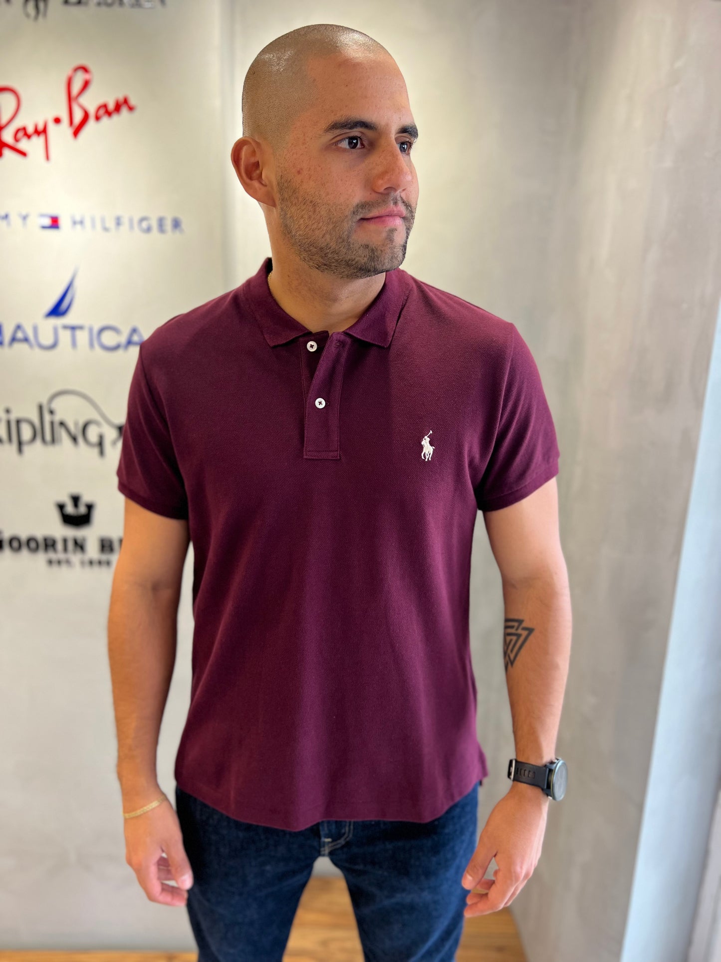Polo R.L hombre Vinotinto