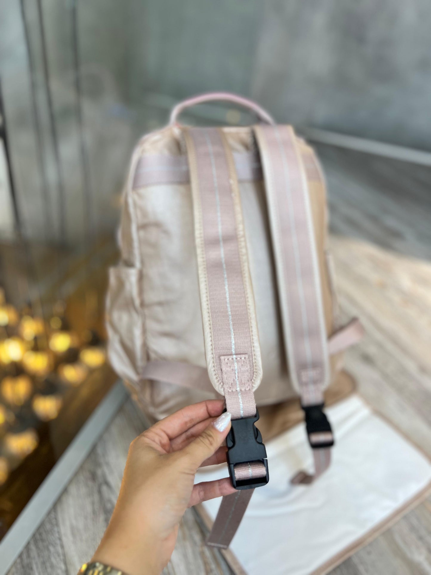 Pañalera Morral Oro Rosa