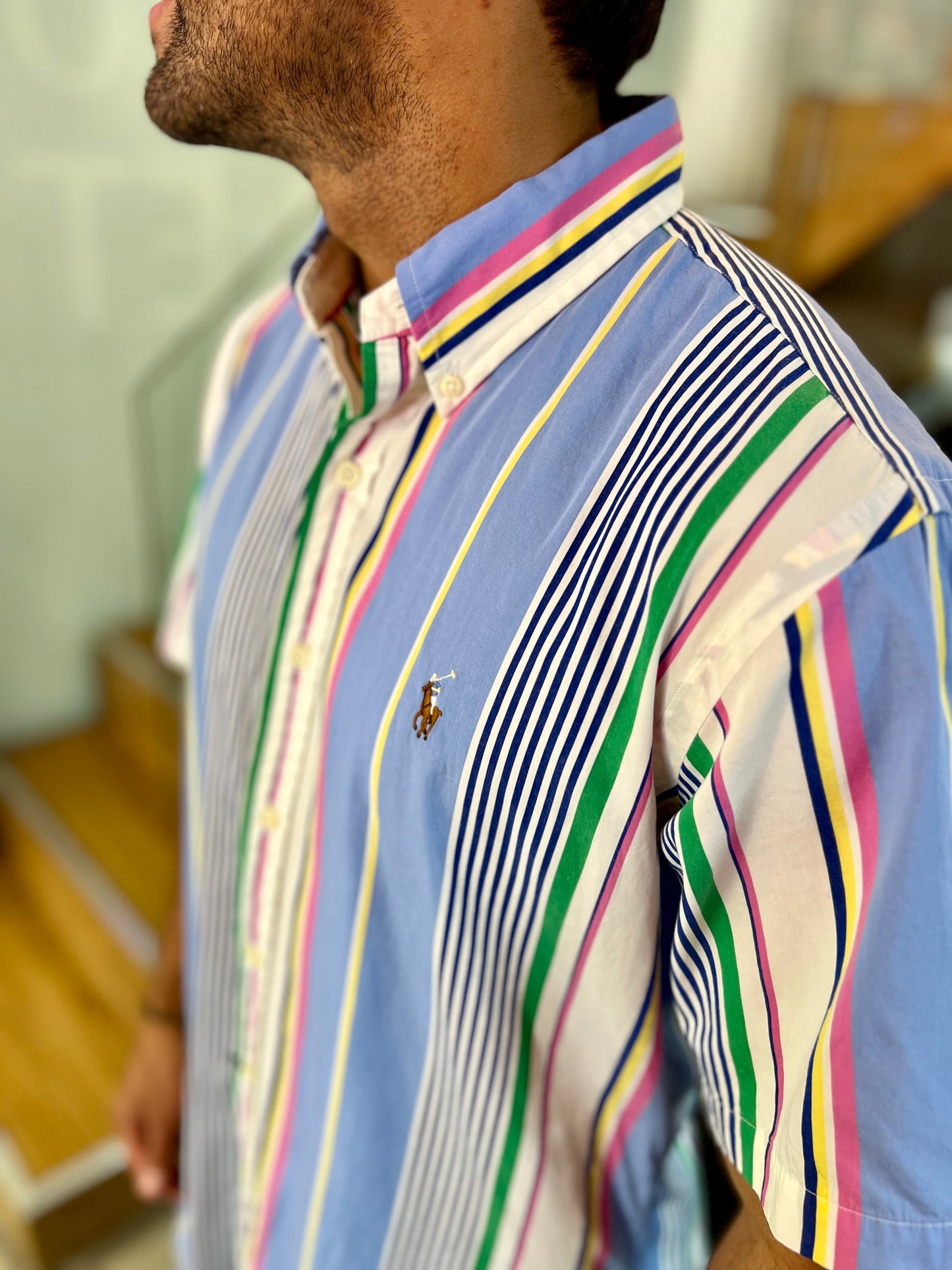 Camisa Polo R.L hombre Manga Corta Algodón