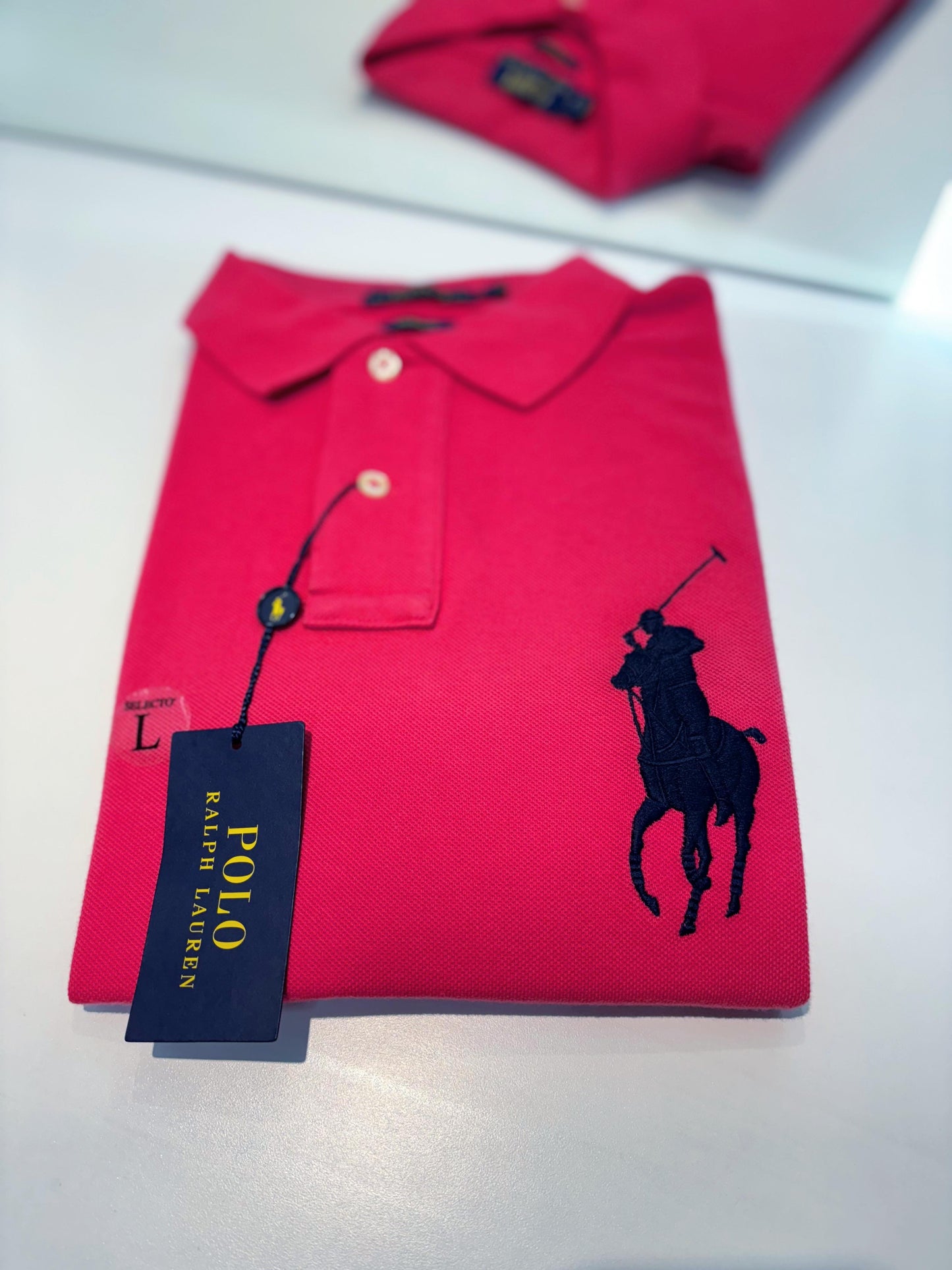 Polo R.L hombre Fucsia Custom Fit