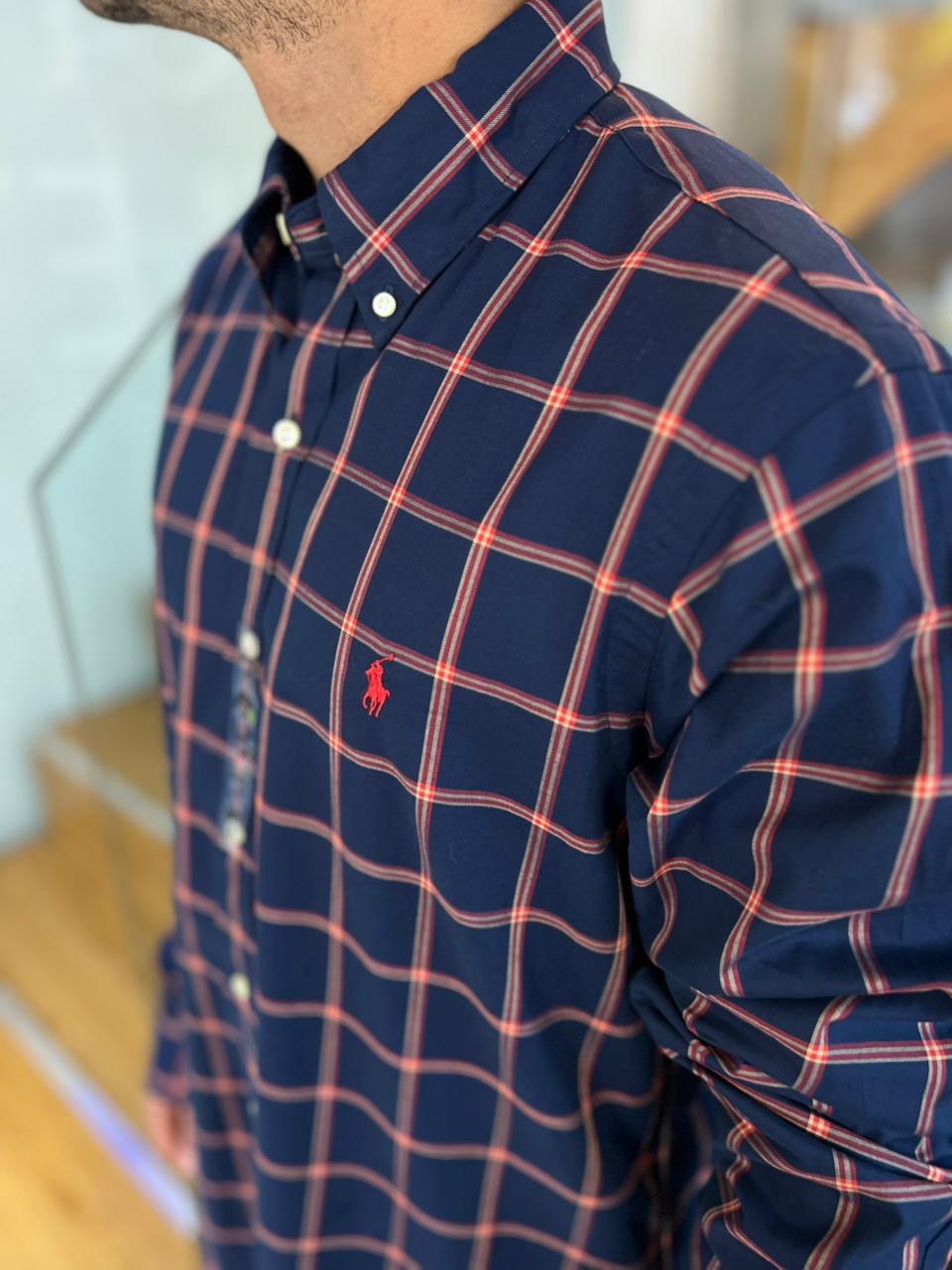 Camisa Polo R.L hombre Algodón