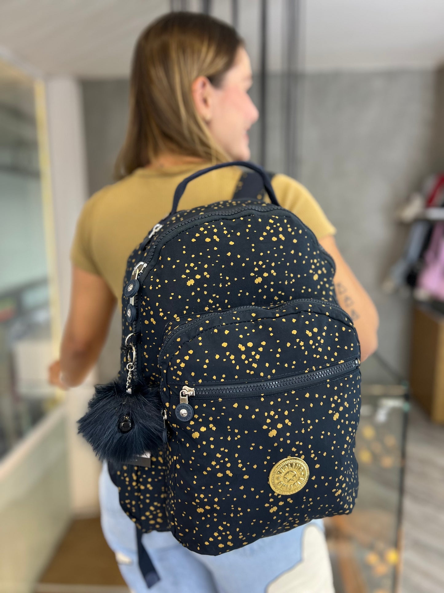 Morral Talla L Azul Estampado