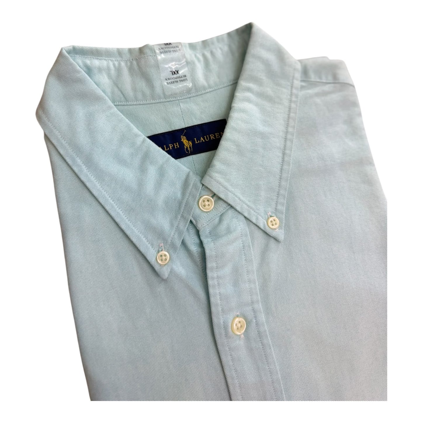 Camisa Polo R.L hombre Oxford Celeste Caballo Multicolor