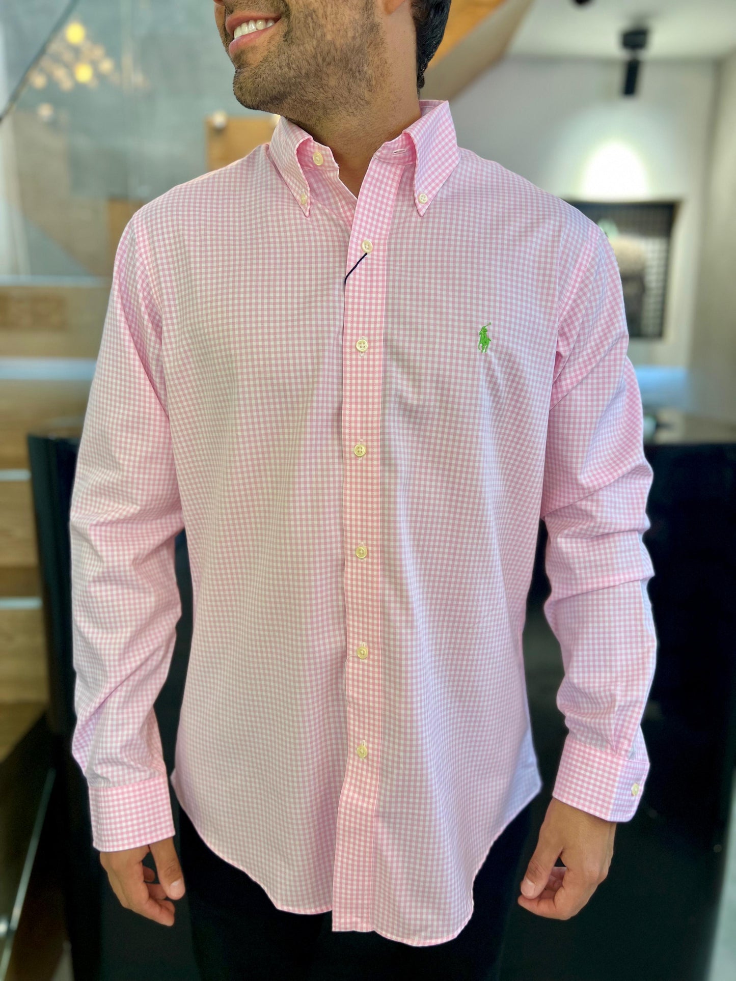 Camisa Polo R.L hombre Algodón