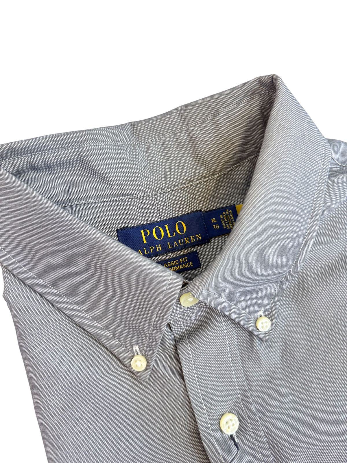 Camisa Polo R.L hombre Performance Gris