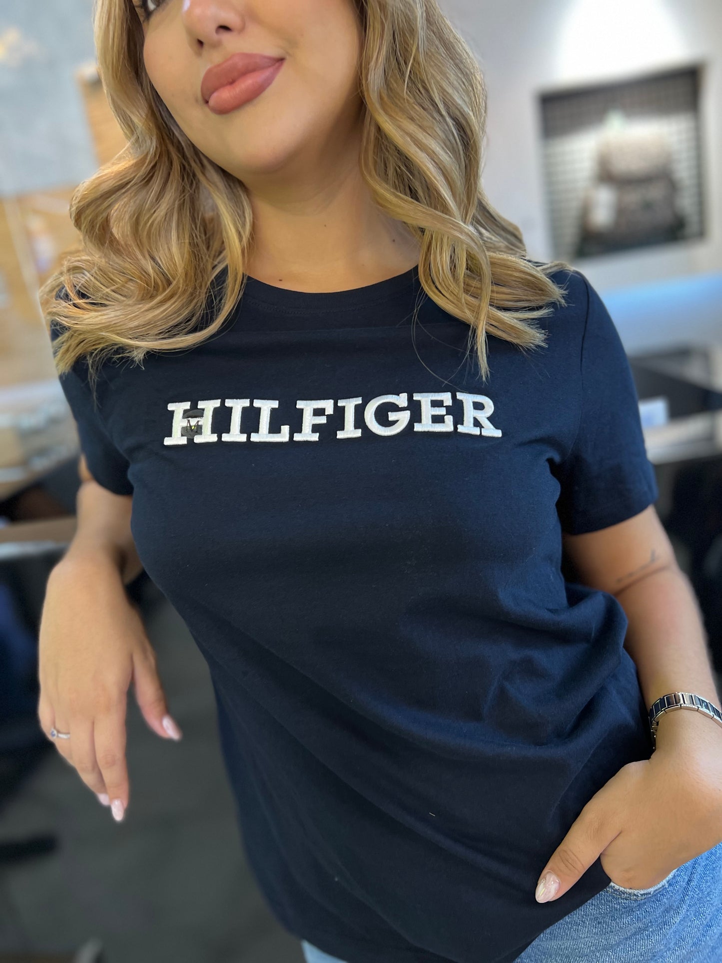 Camiseta Tommy Hilfiger Mujer Azul