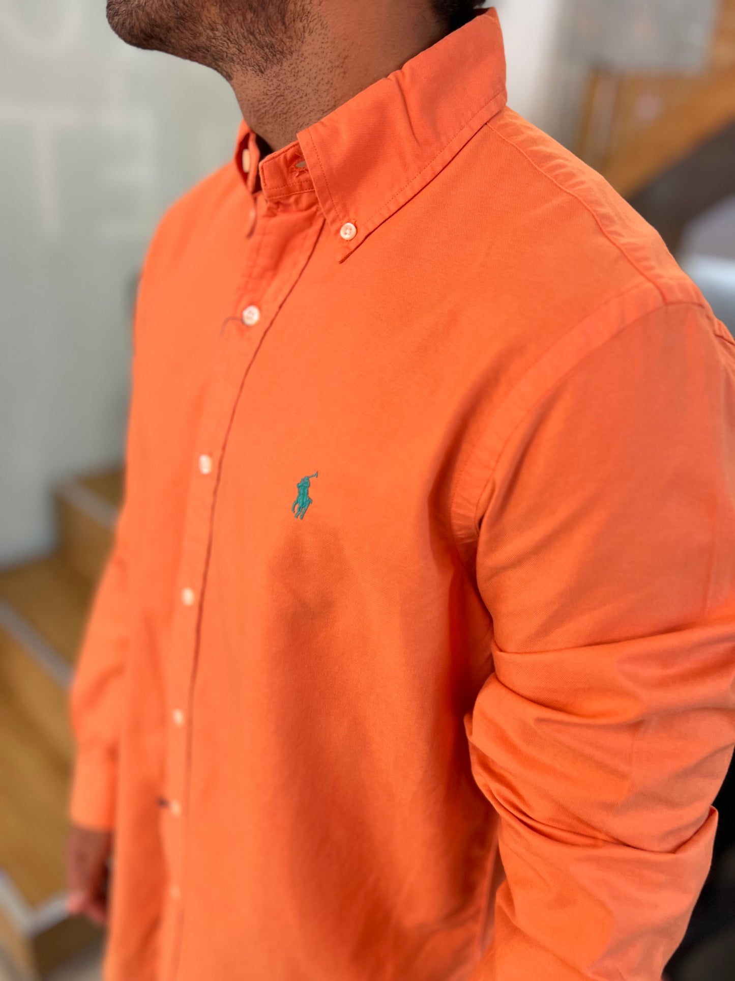 Camisa Polo R.L hombre Oxford