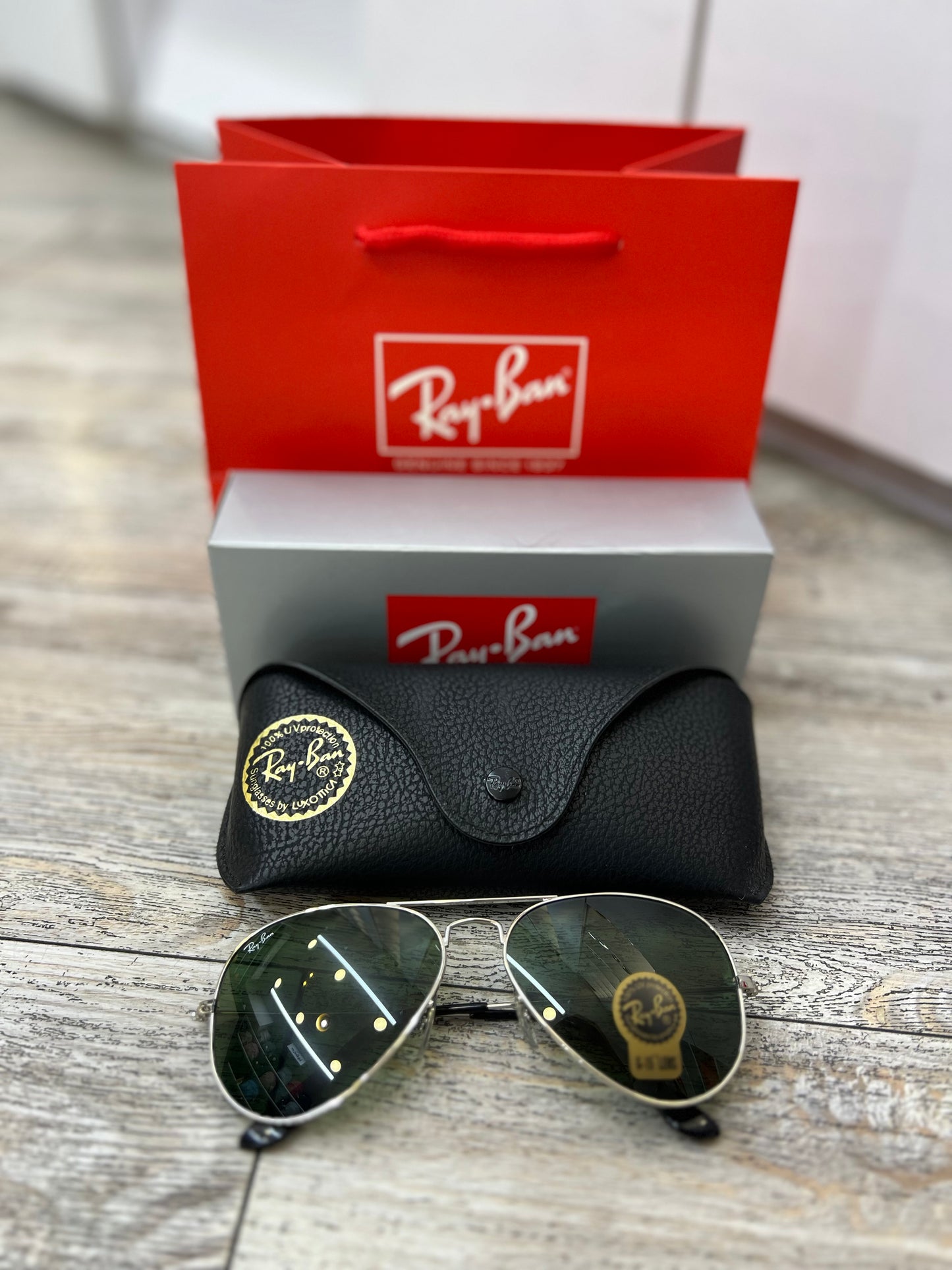 Gafas De Sol Marco Plata Lente Negro