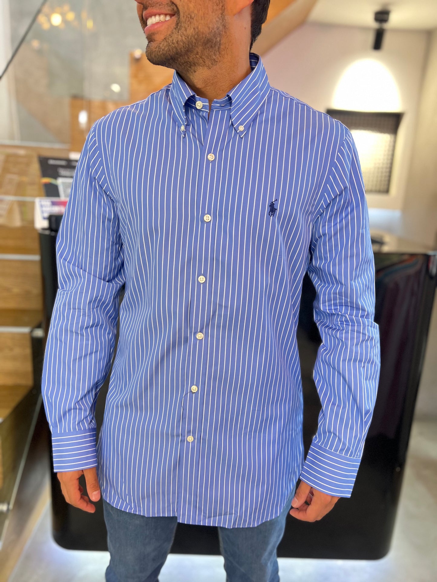 Camisa Polo R.L hombre Algodón Slim Fit