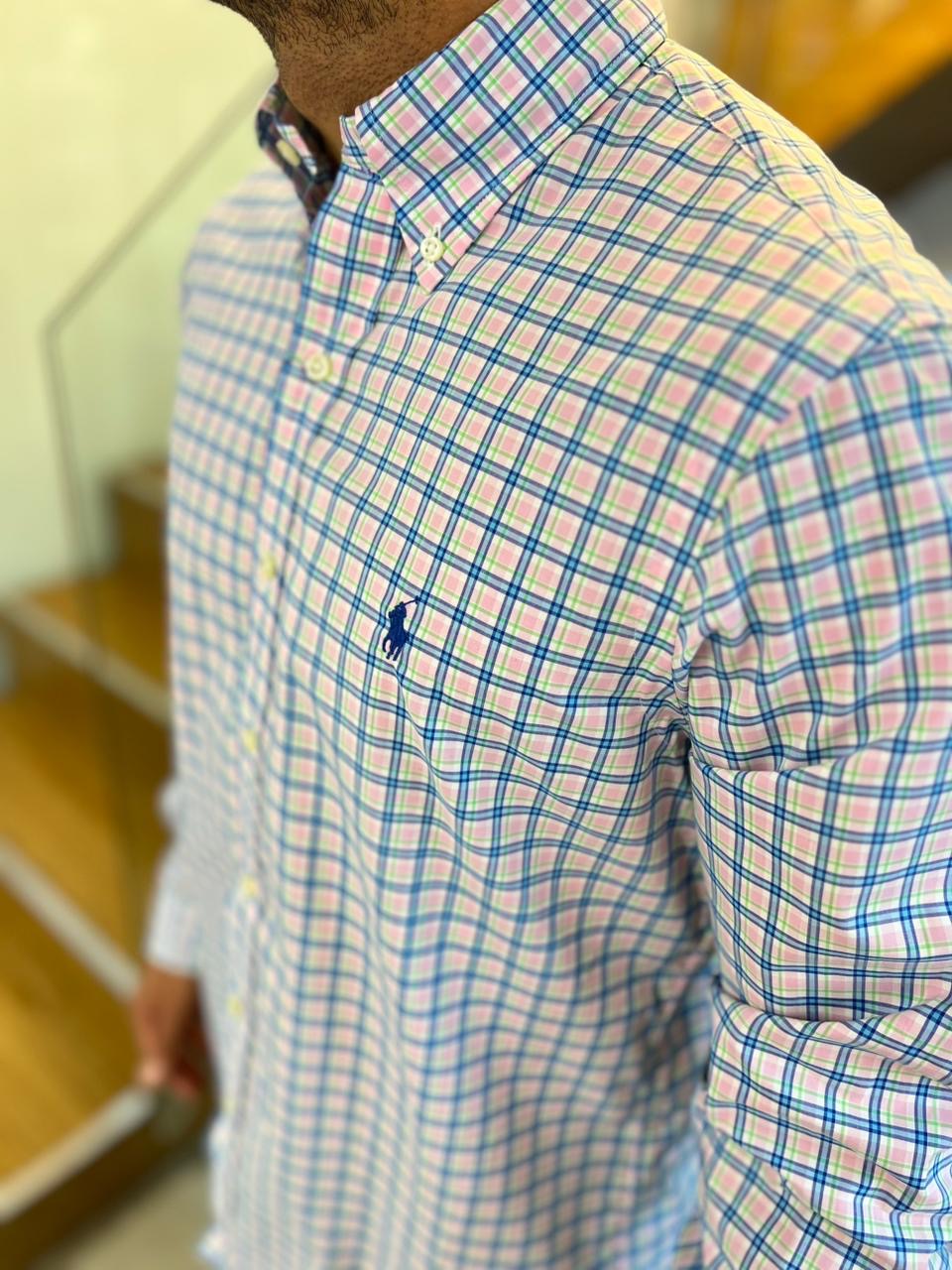 Camisa Polo R.L hombre Algodón