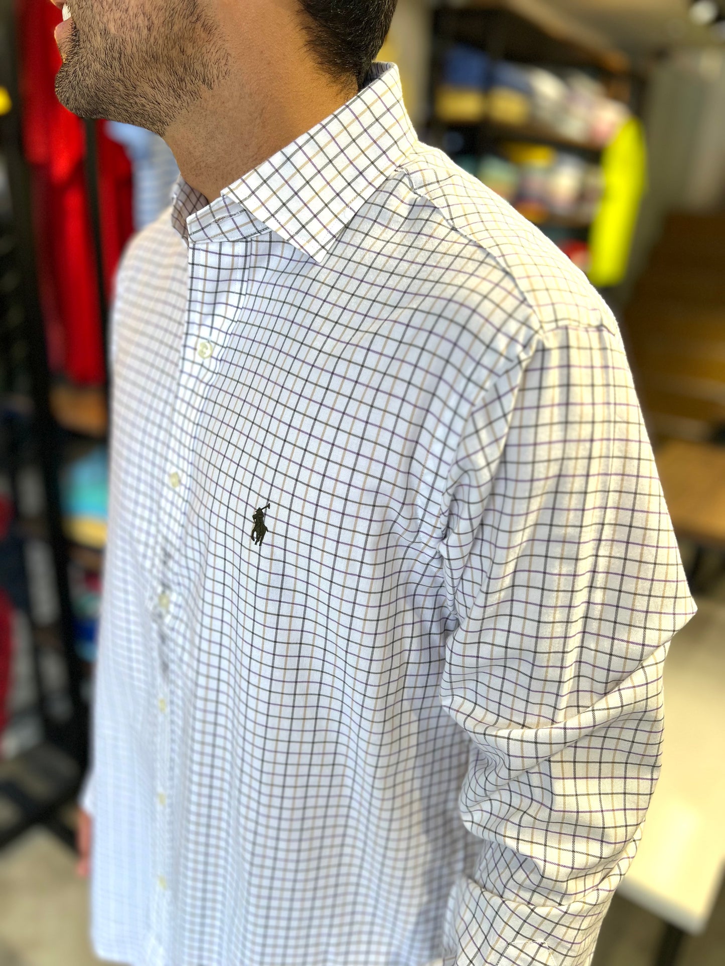 Camisa Polo R.L hombre Algodón