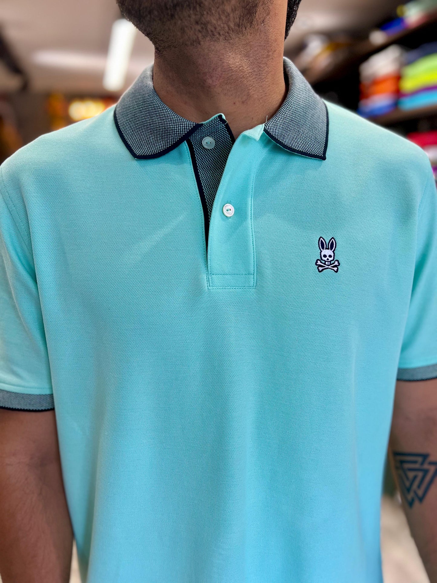 Polo Psycho Bunny Aguamarina