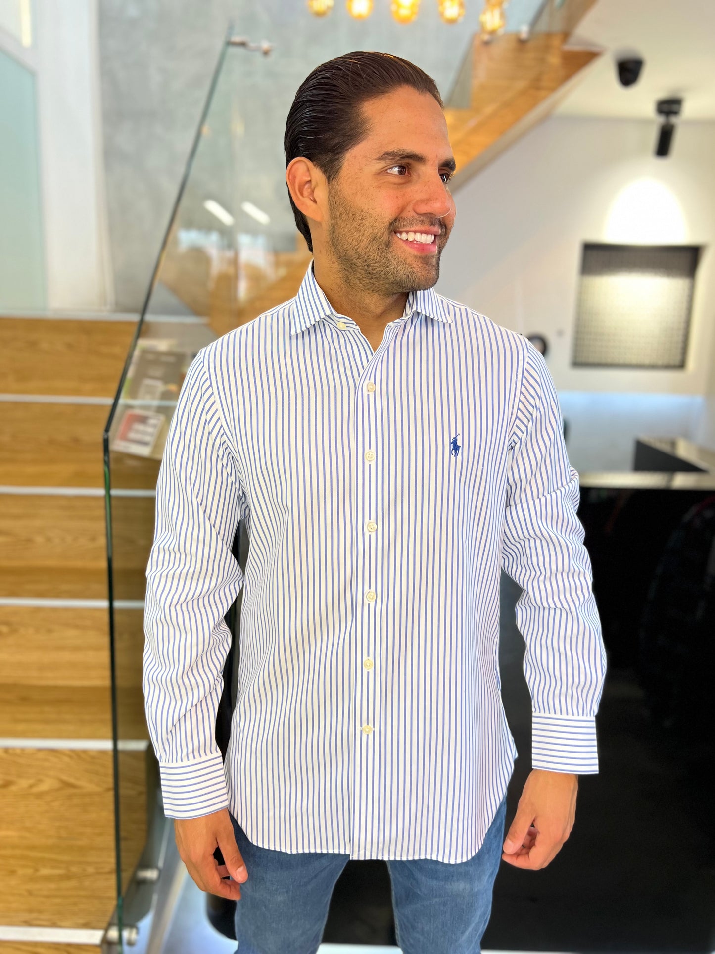 Camisa Polo R.L hombre Algodón