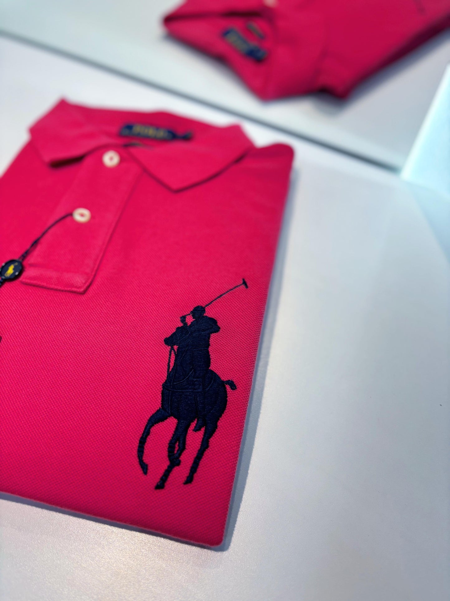 Polo R.L hombre Fucsia Custom Fit