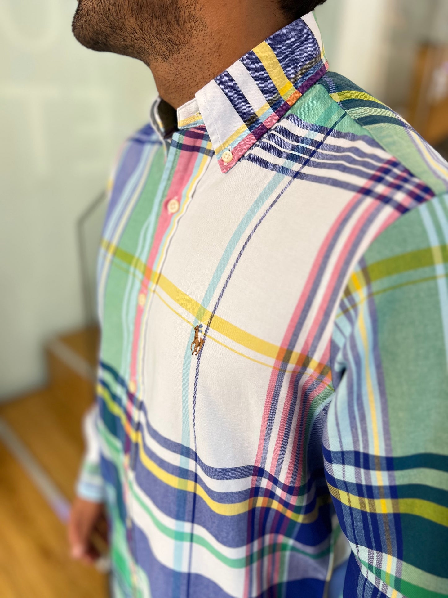 Camisa Polo R.L hombre Oxford