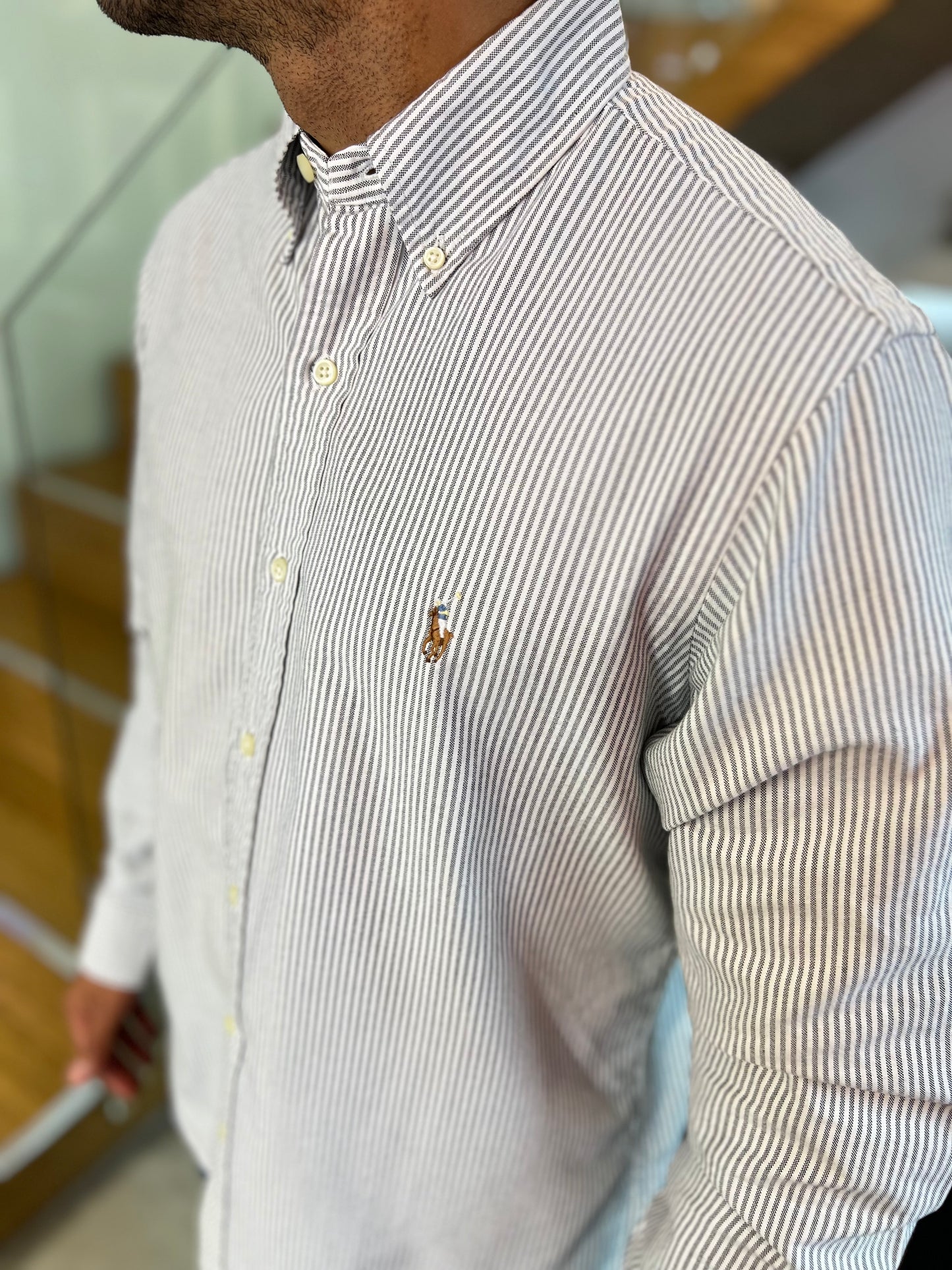 Camisa Polo R.L hombre Oxford