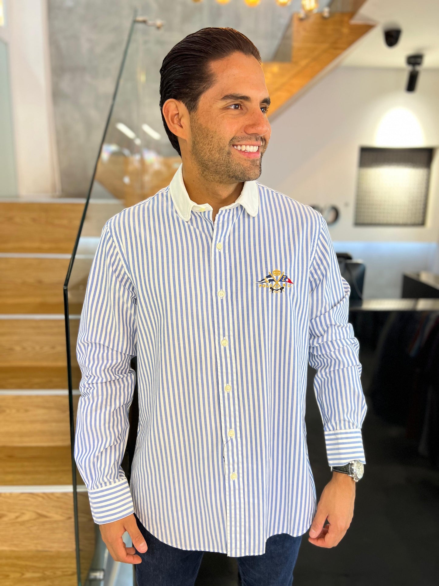 Camisa Polo R.L hombre Algodón