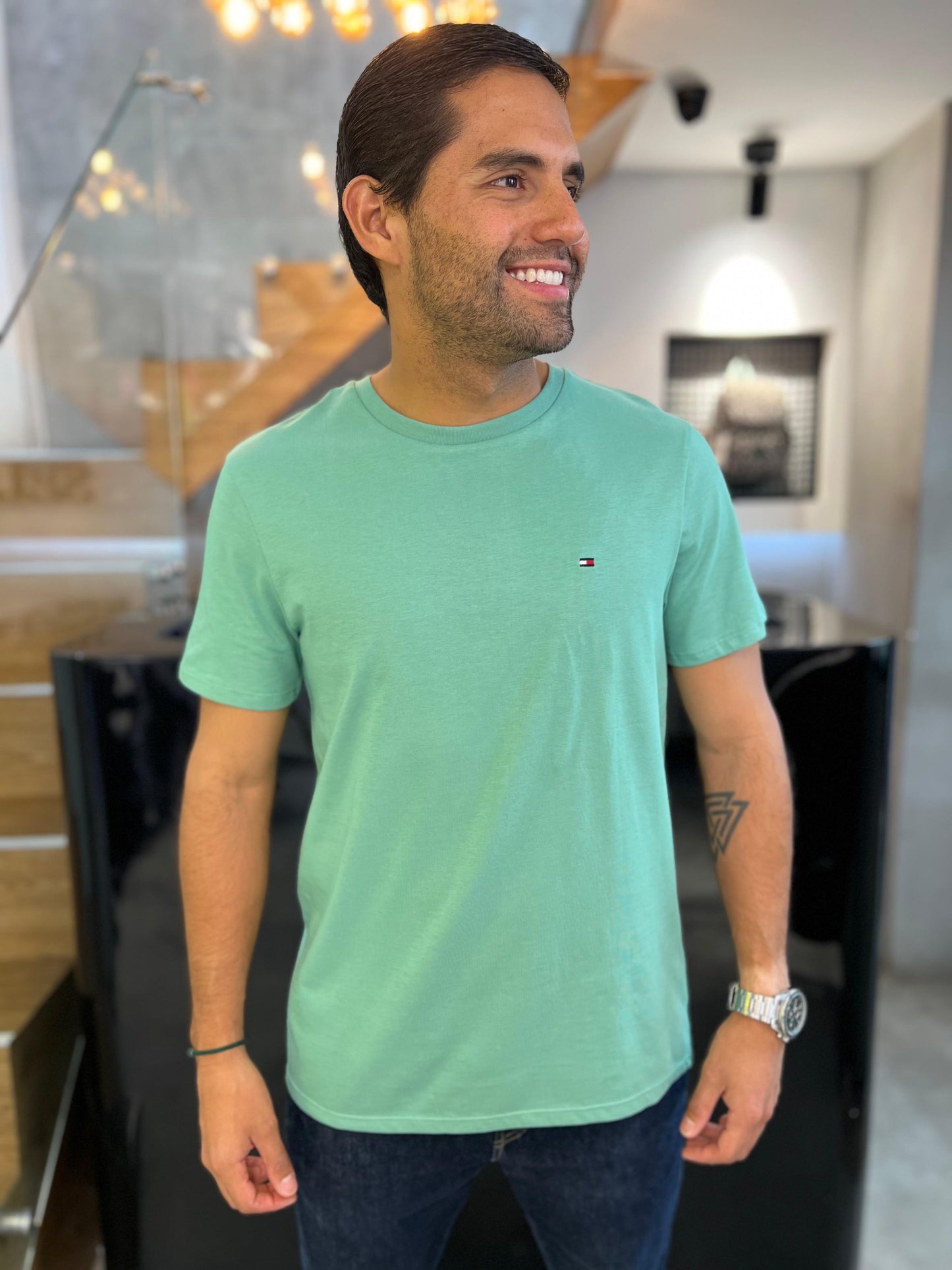 Camiseta Tommy Hilfiger Hombre Verde