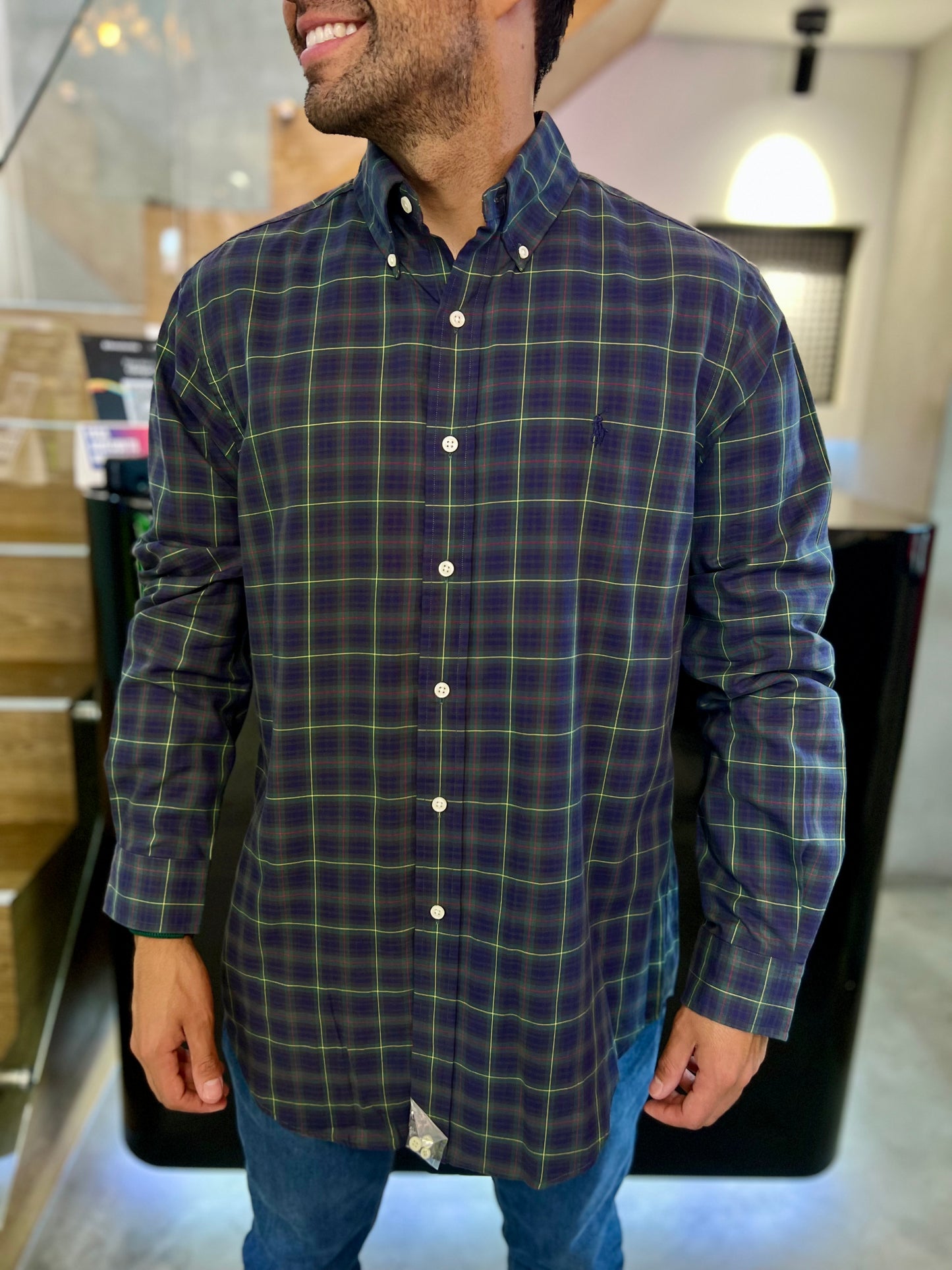 Camisa Polo R.L hombre Algodón