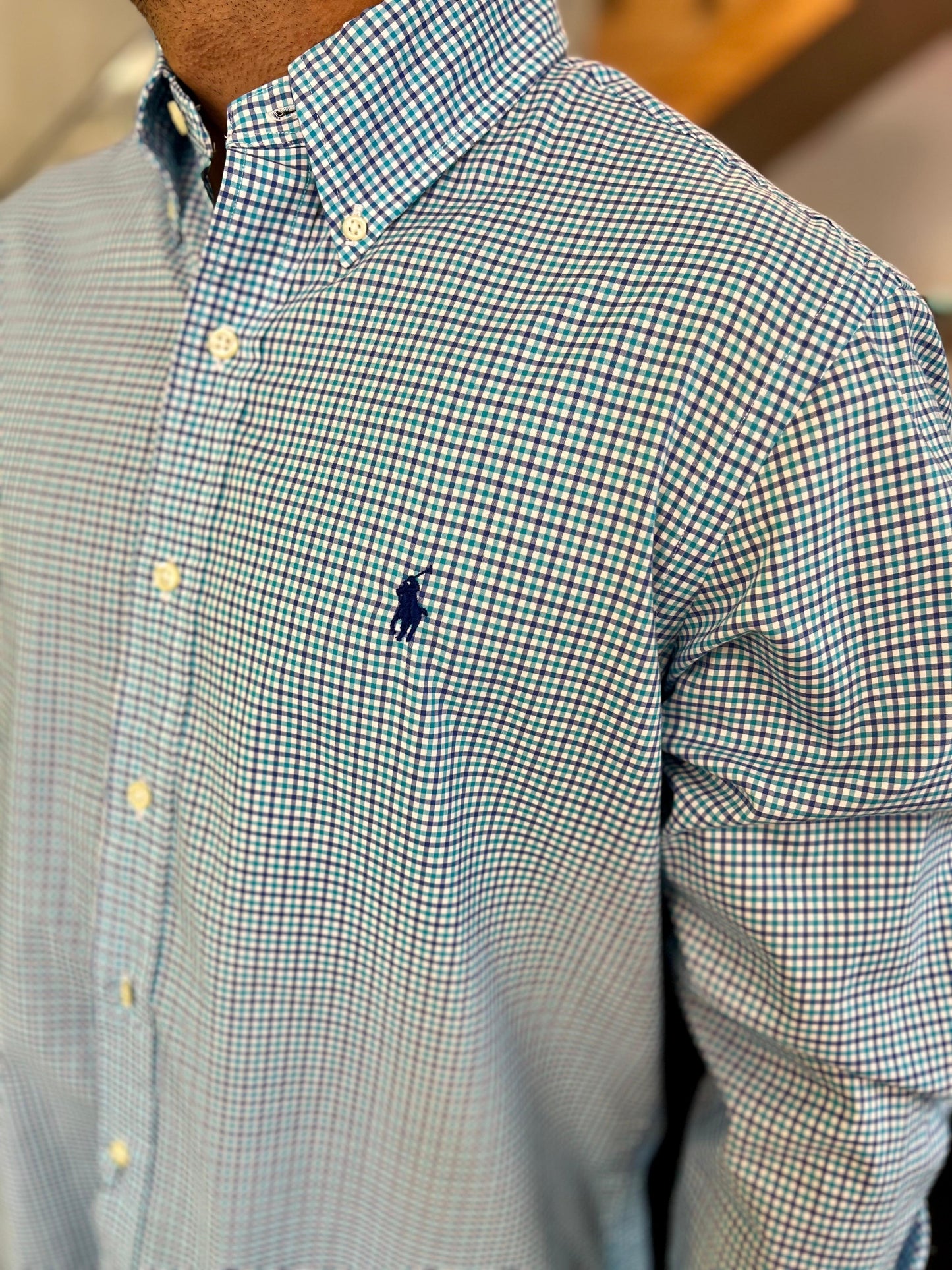 Camisa Polo R.L hombre Algodón