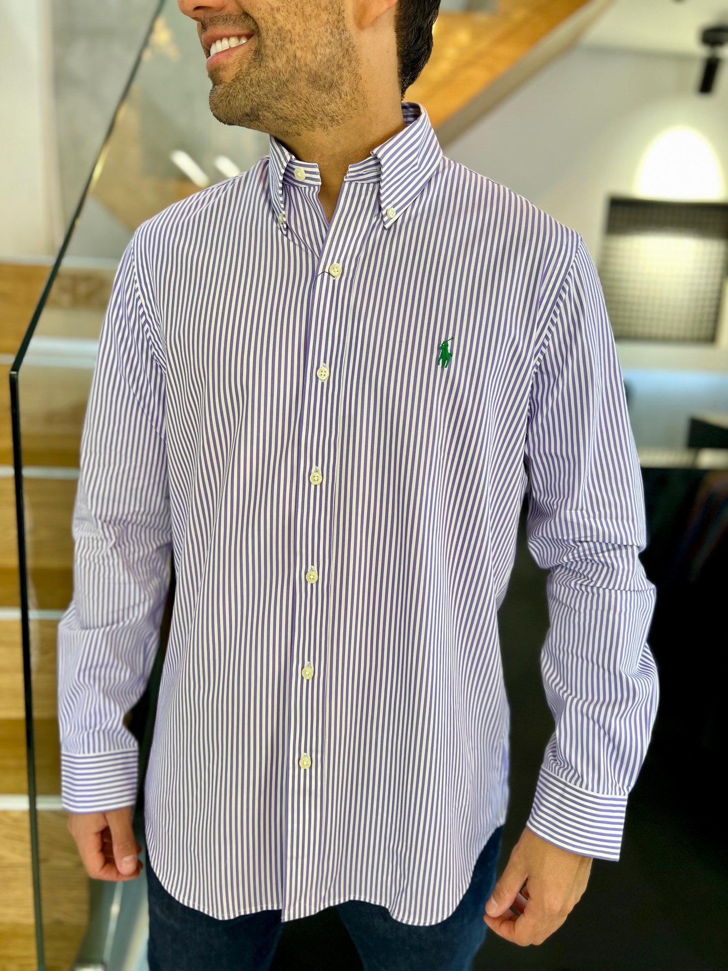 Camisa Polo R.L hombre Algodón