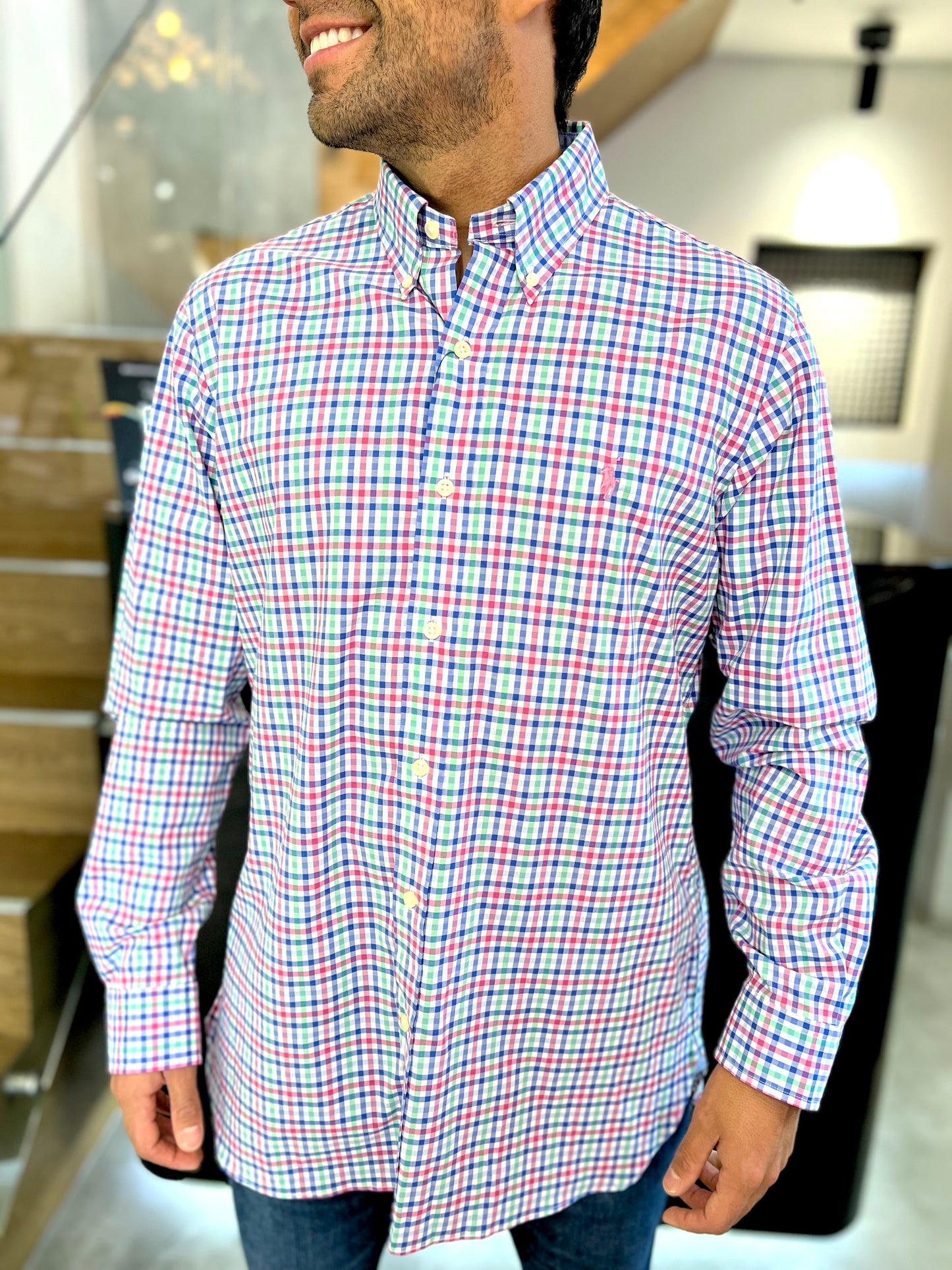 Camisa Polo R.L hombre Algodón