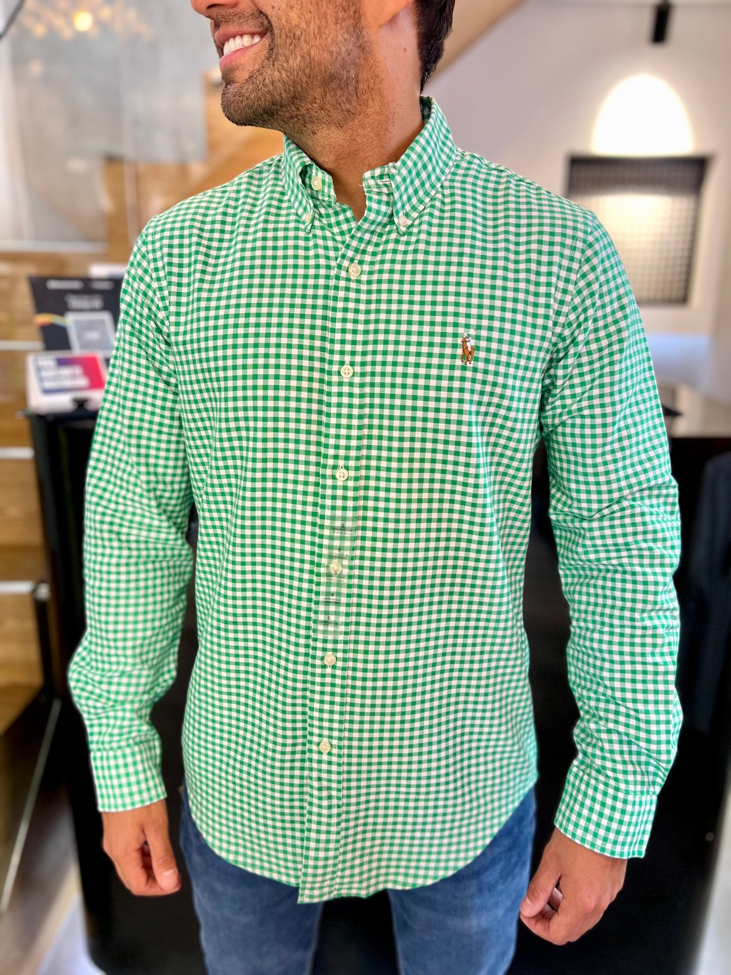 Camisa Polo R.L hombre Oxford