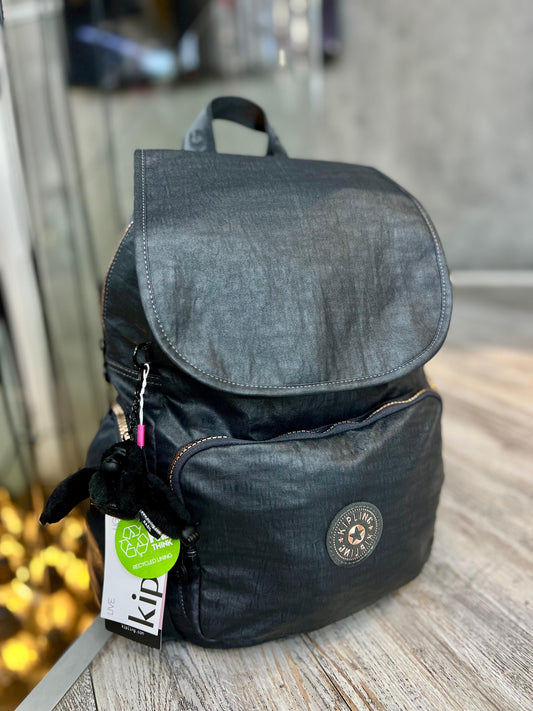 Morral City Pack Talla M Gris Metalizado
