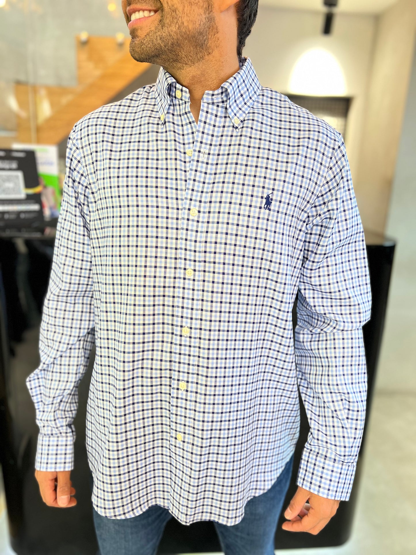 Camisa Polo R.L hombre Algodón