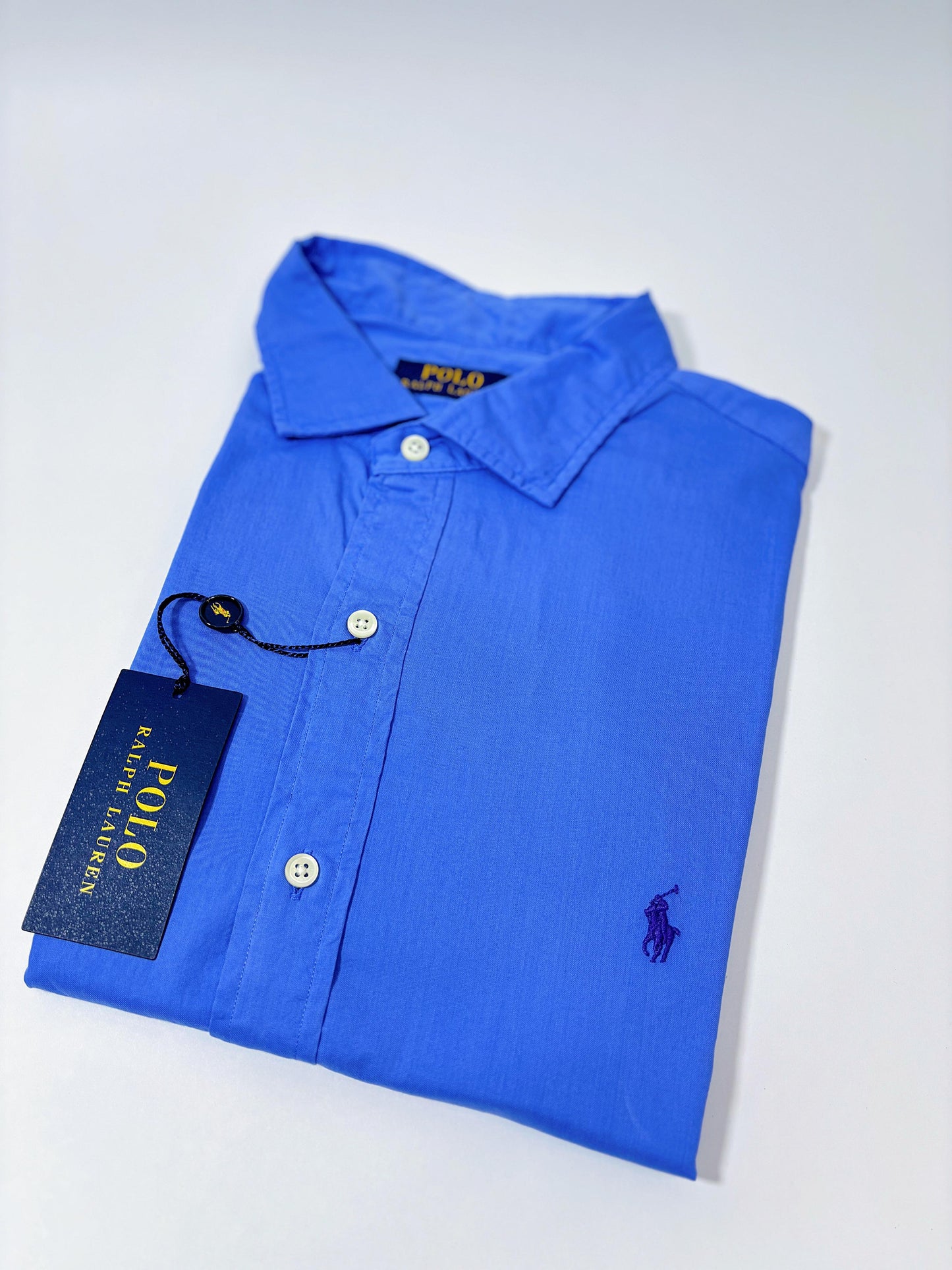 Camisa Polo R.L hombre Azul