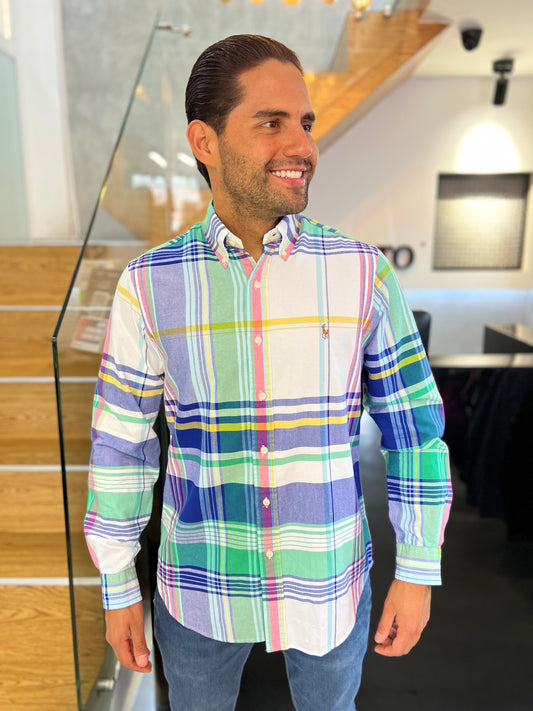 Camisa Polo R.L hombre Oxford